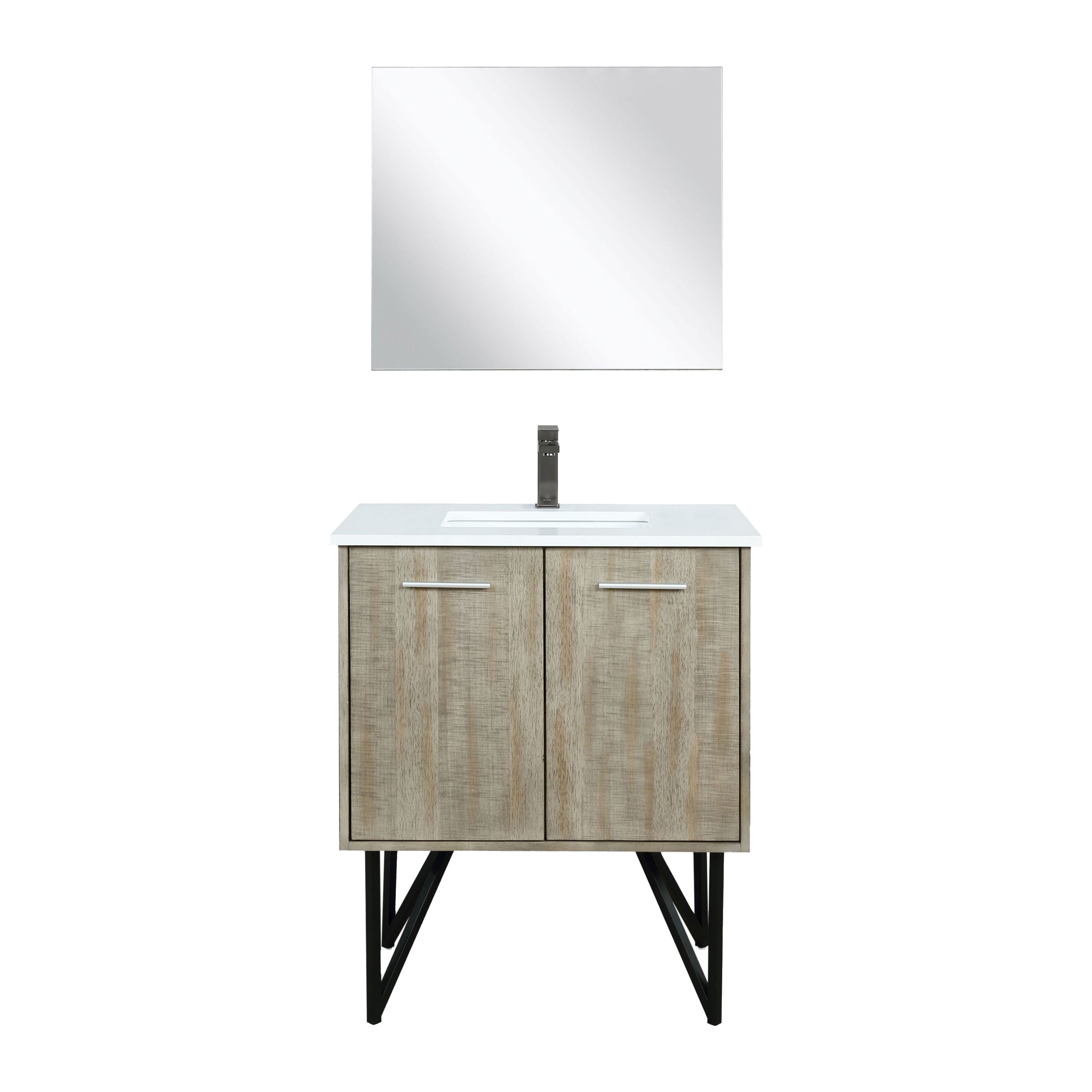 Lancy 30 in W x 20 in D Rustic Acacia Bath Vanity