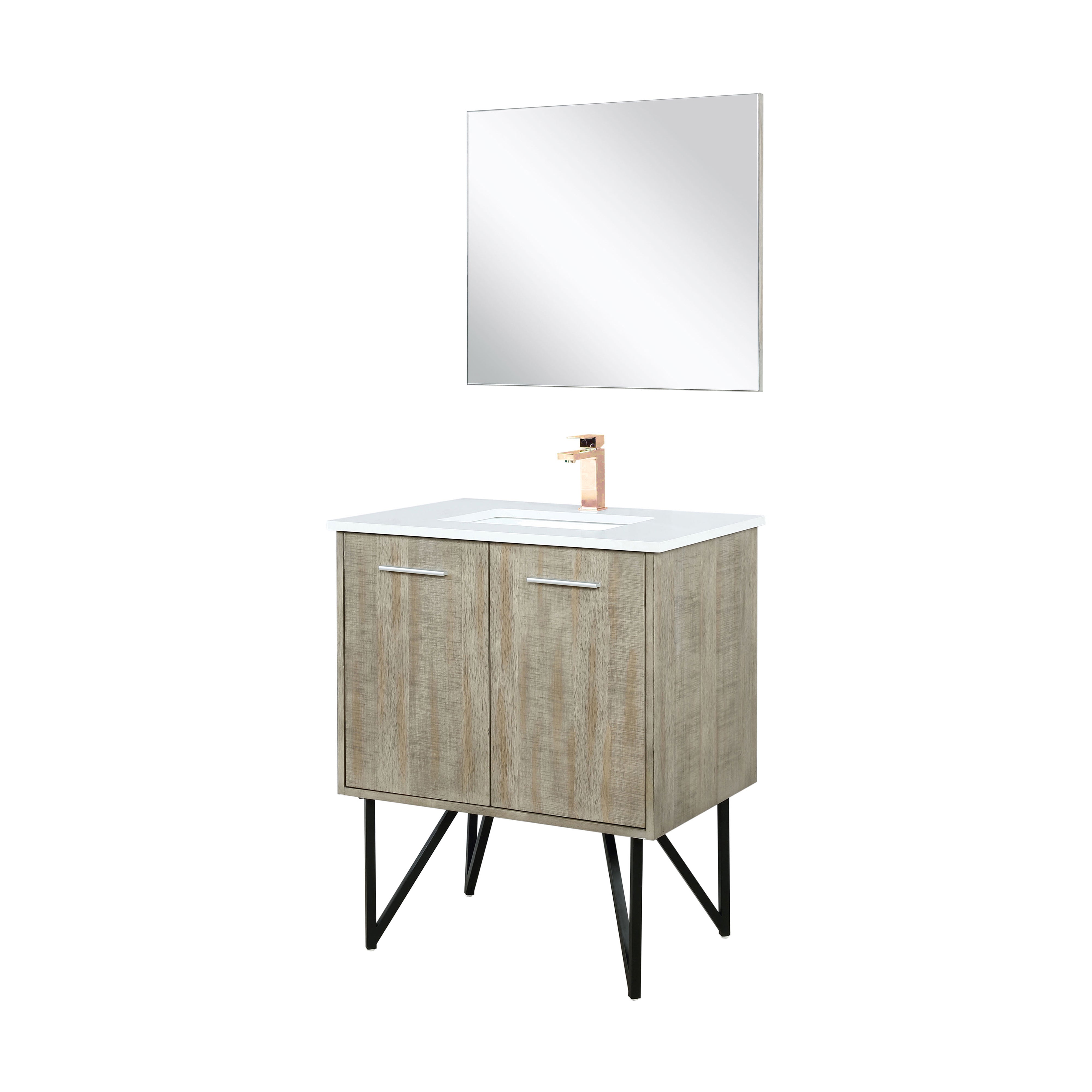 Lancy 30 in W x 20 in D Rustic Acacia Bath Vanity