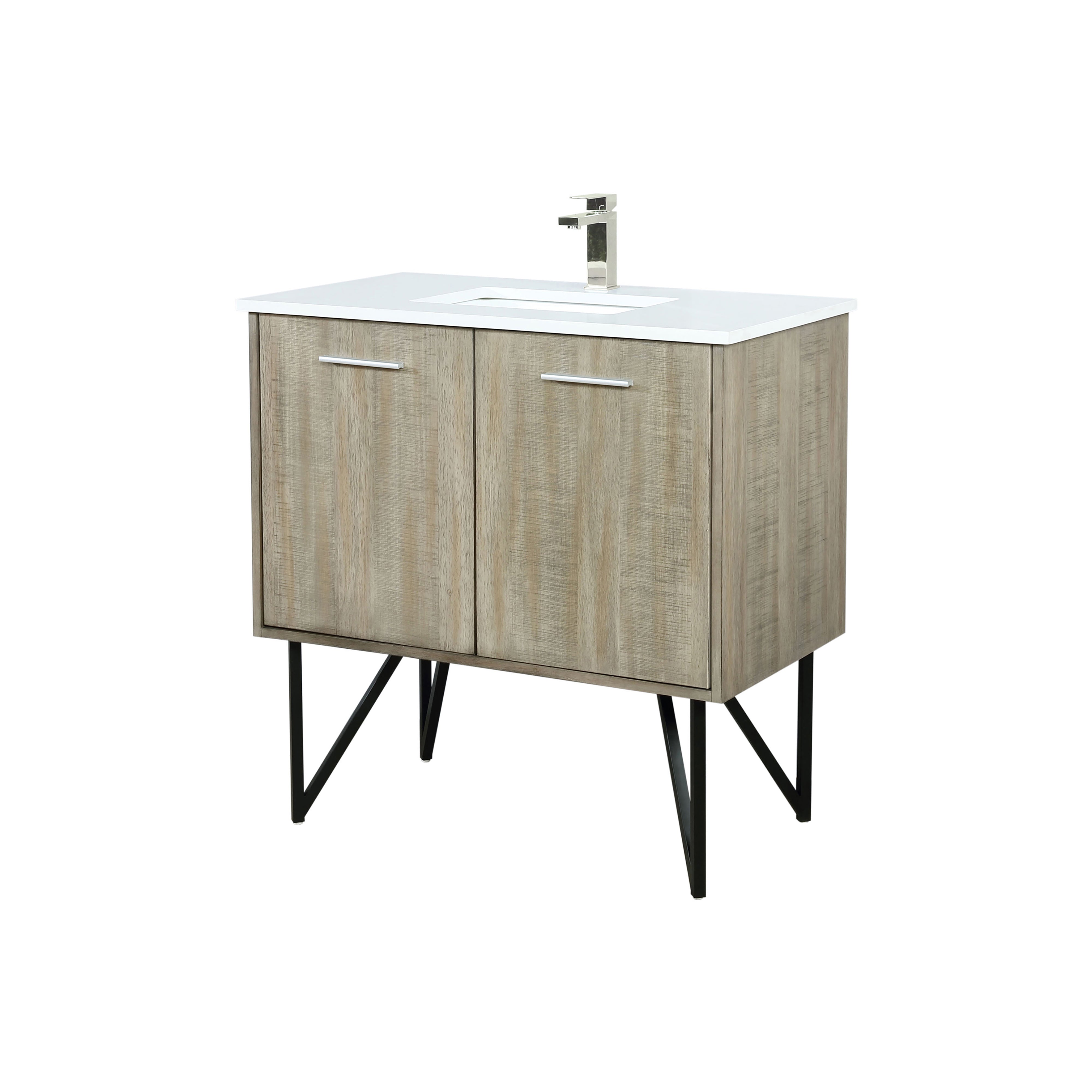 Lancy 36 in W x 20 in D Rustic Acacia Bath Vanity
