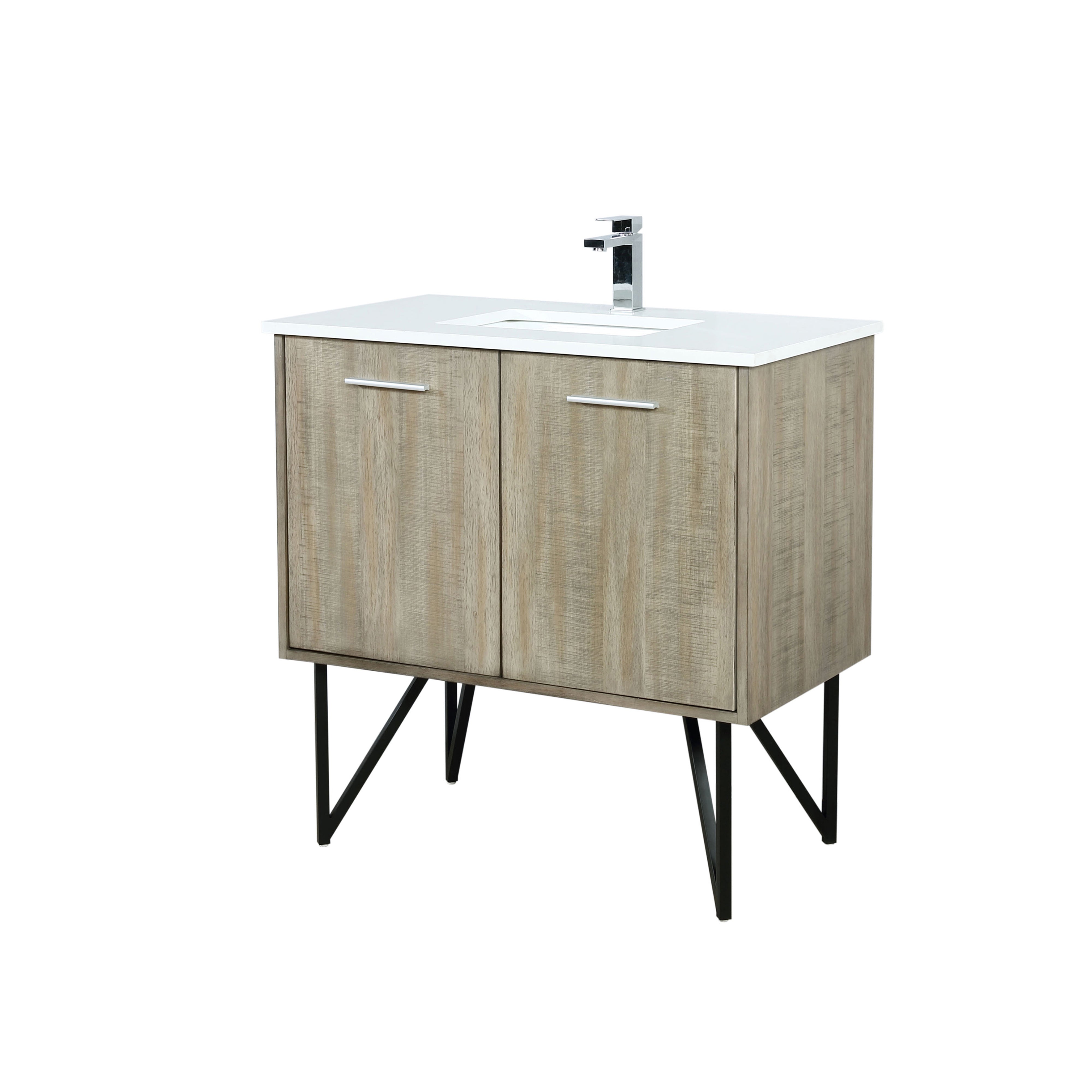 Lancy 36 in W x 20 in D Rustic Acacia Bath Vanity