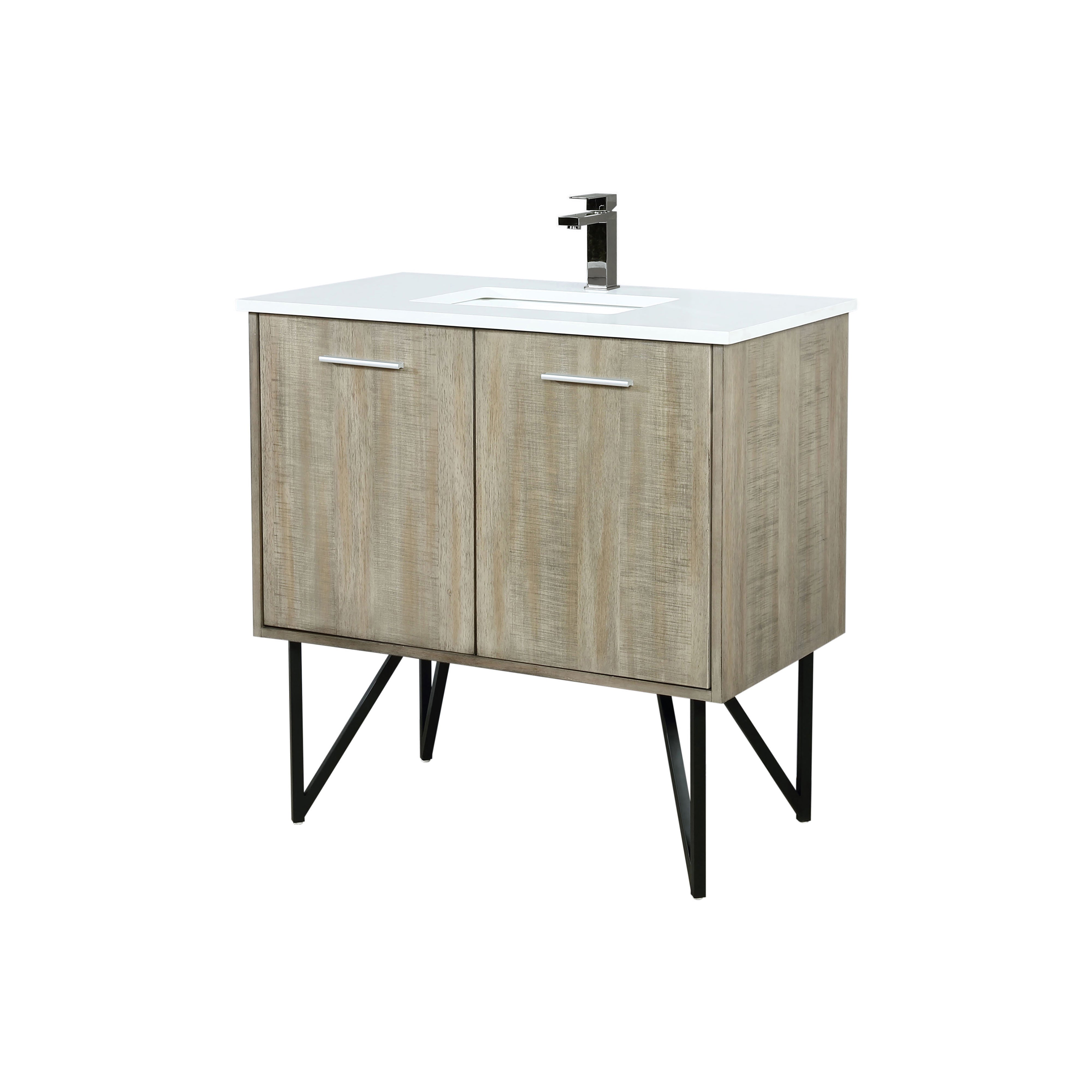 Lancy 36 in W x 20 in D Rustic Acacia Bath Vanity