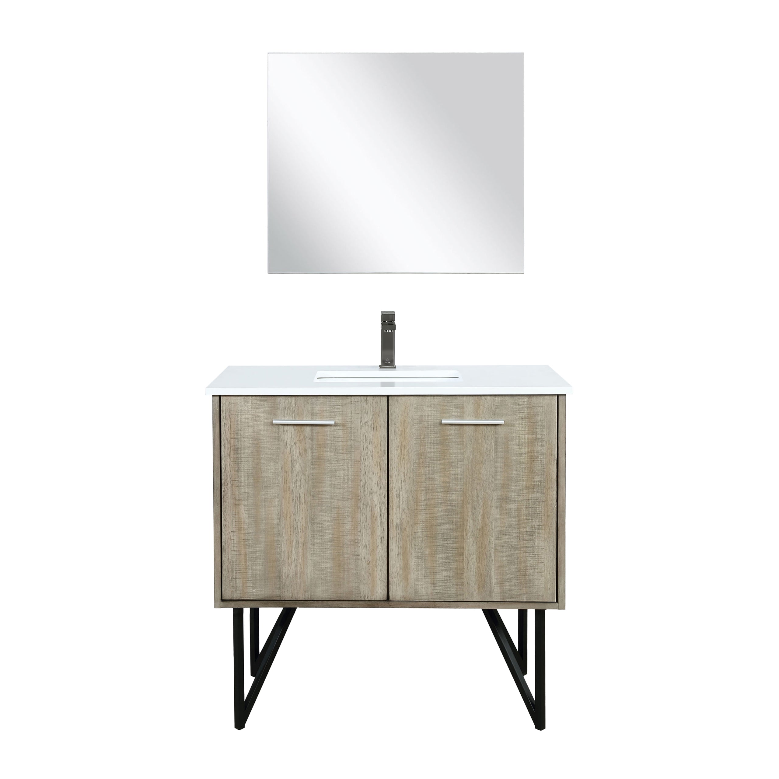 Lancy 36 in W x 20 in D Rustic Acacia Bath Vanity