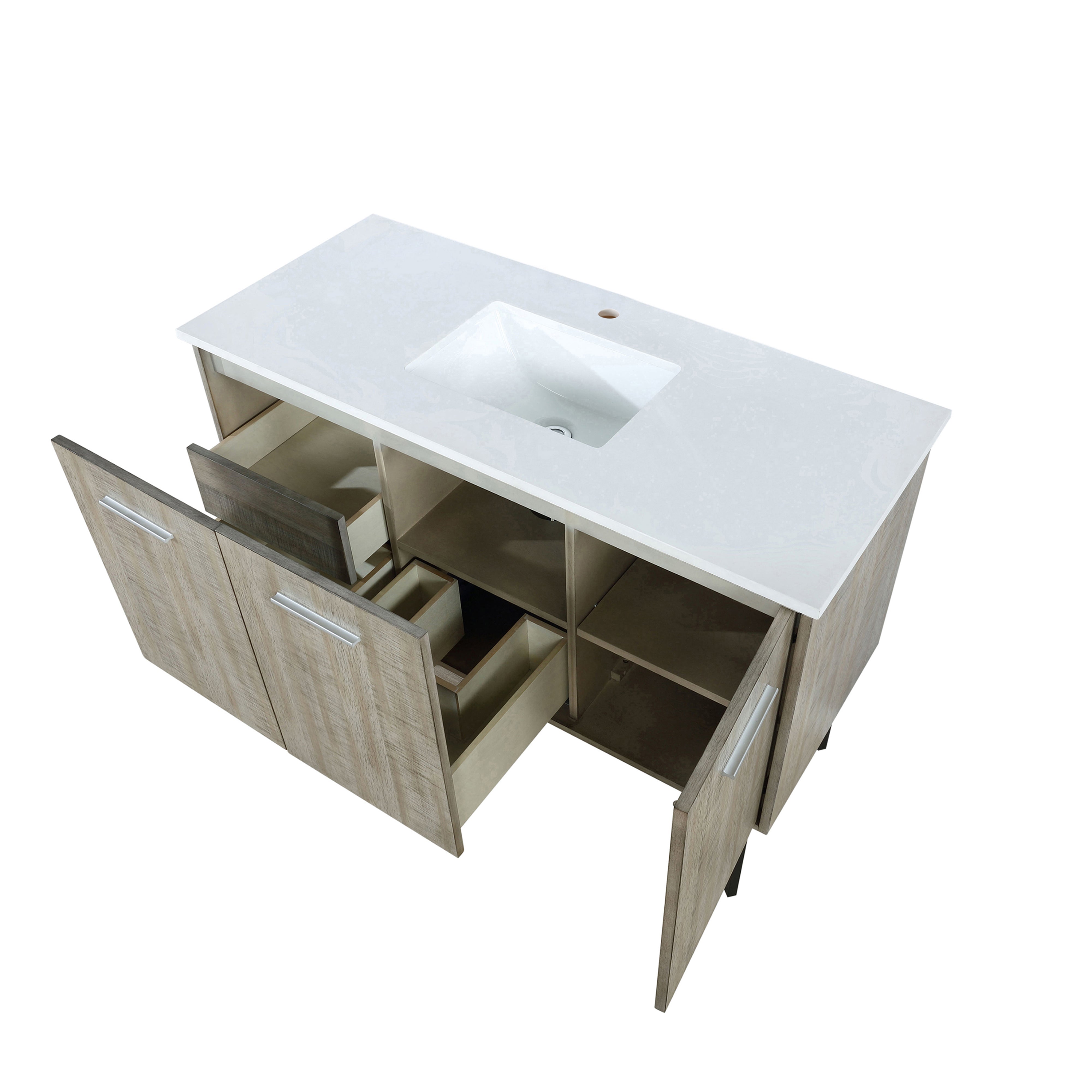 Lancy 48 in W x 20 in D Rustic Acacia Bath Vanity