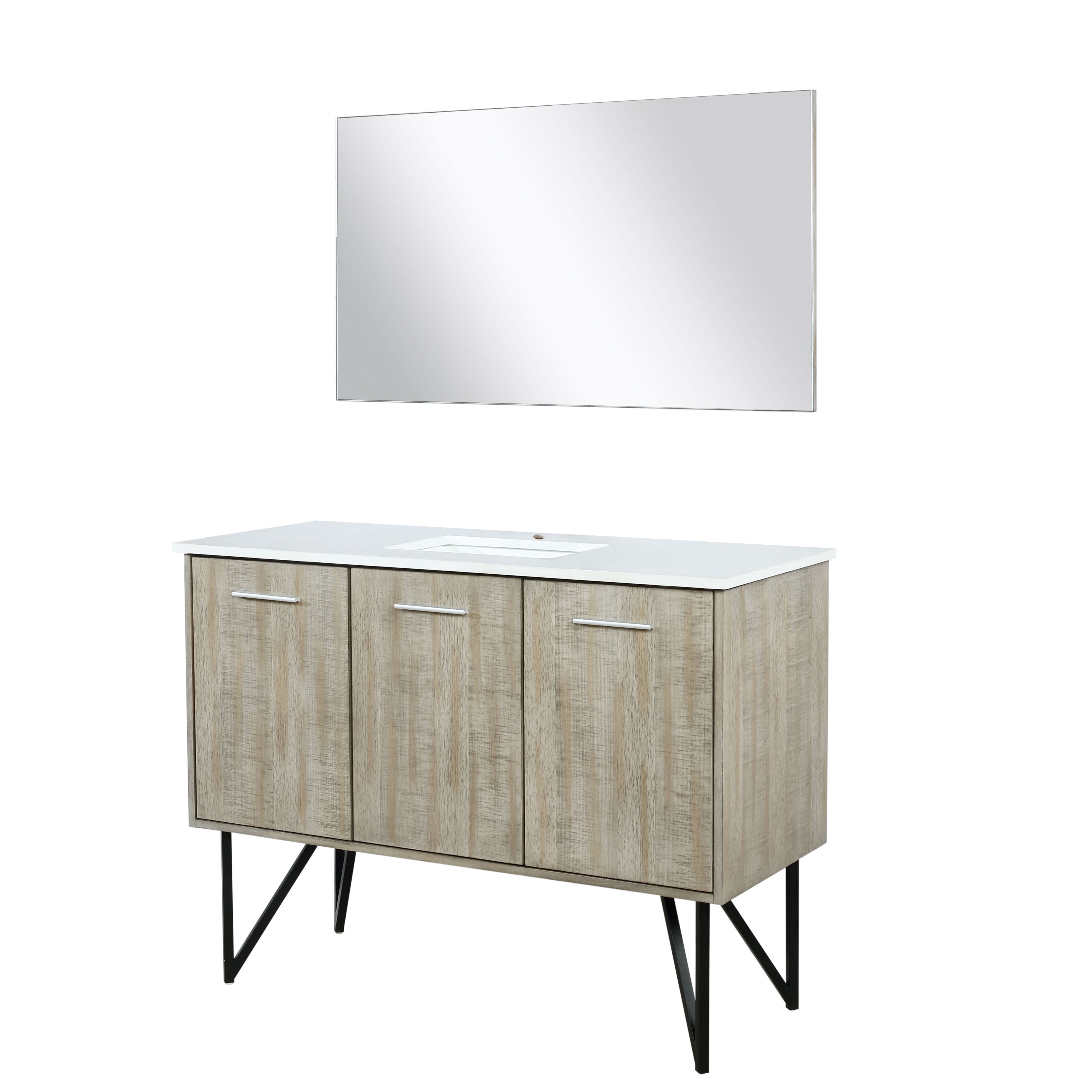 Lancy 48 in W x 20 in D Rustic Acacia Bath Vanity