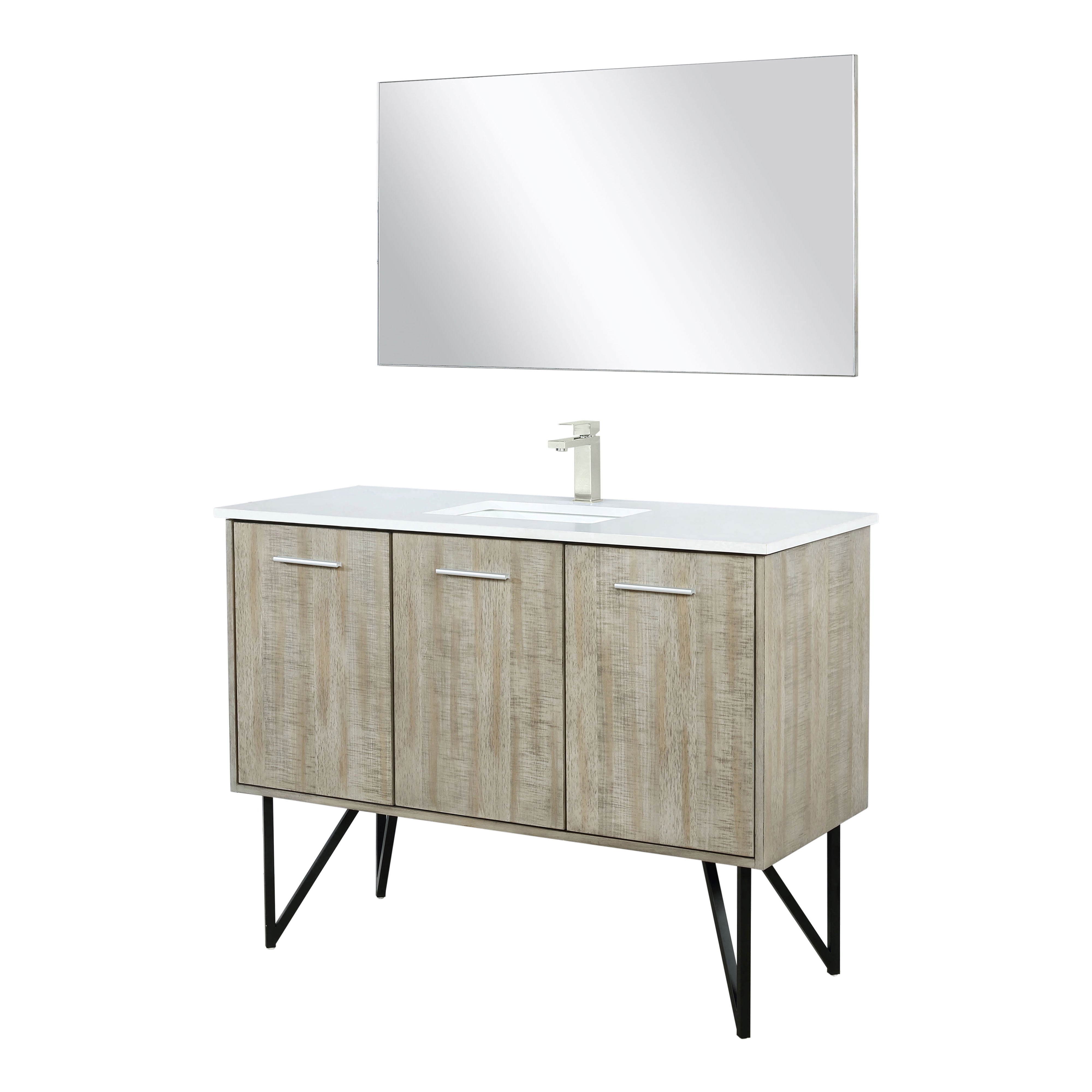 Lancy 48 in W x 20 in D Rustic Acacia Bath Vanity