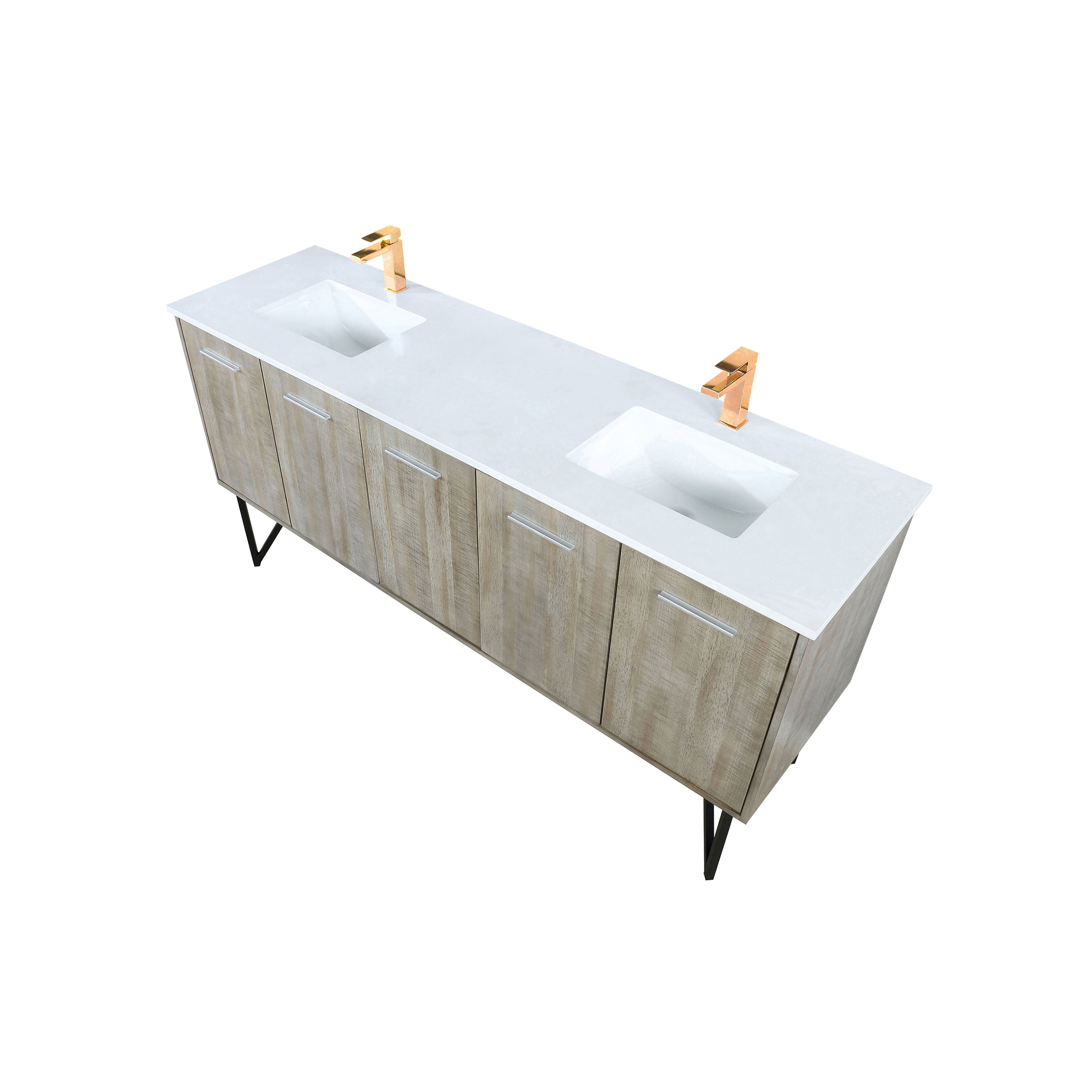 Lancy 72 in W x 20 in D Rustic Acacia Double Bath Vanity
