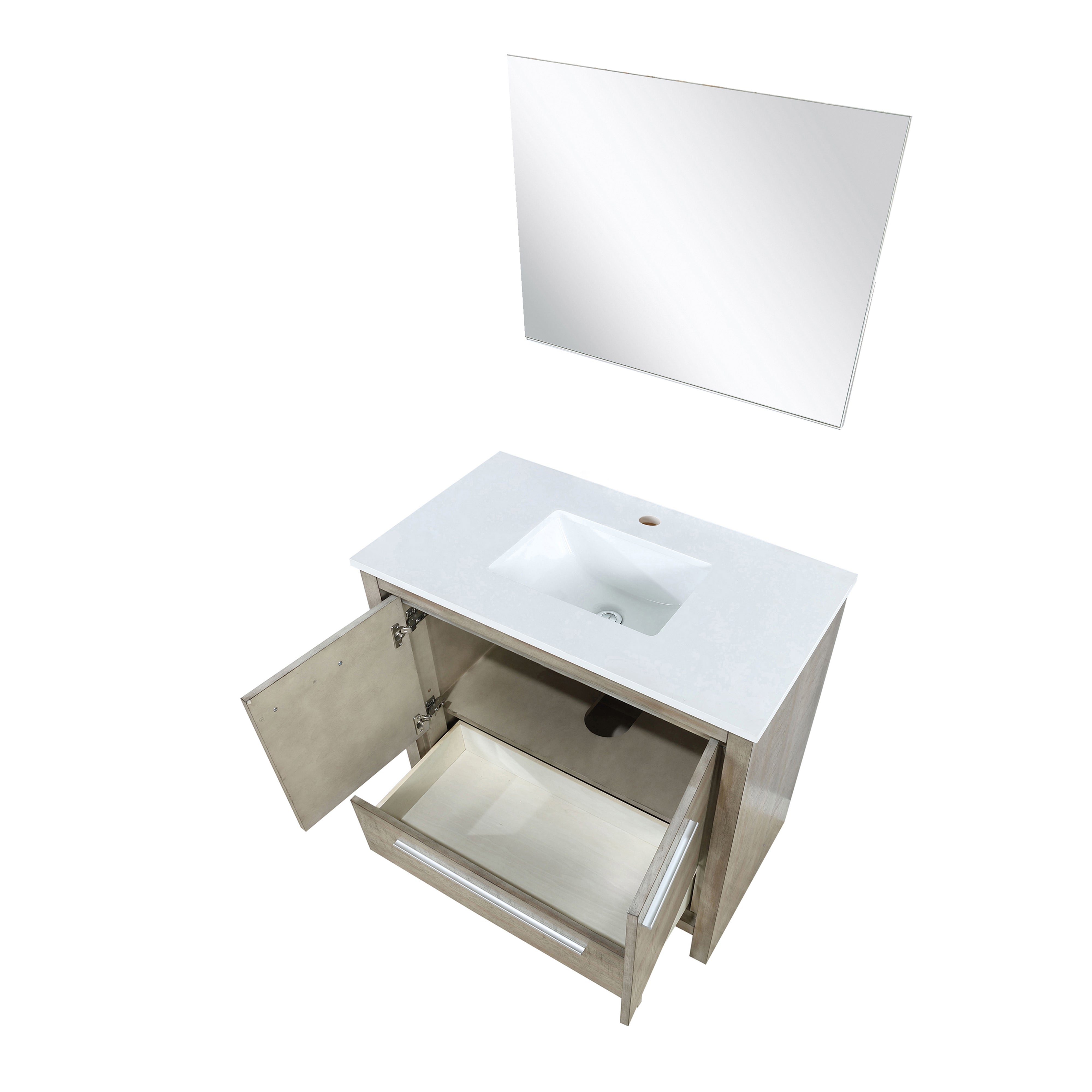 Lafarre 36 in W x 20 in D Rustic Acacia Bath Vanity