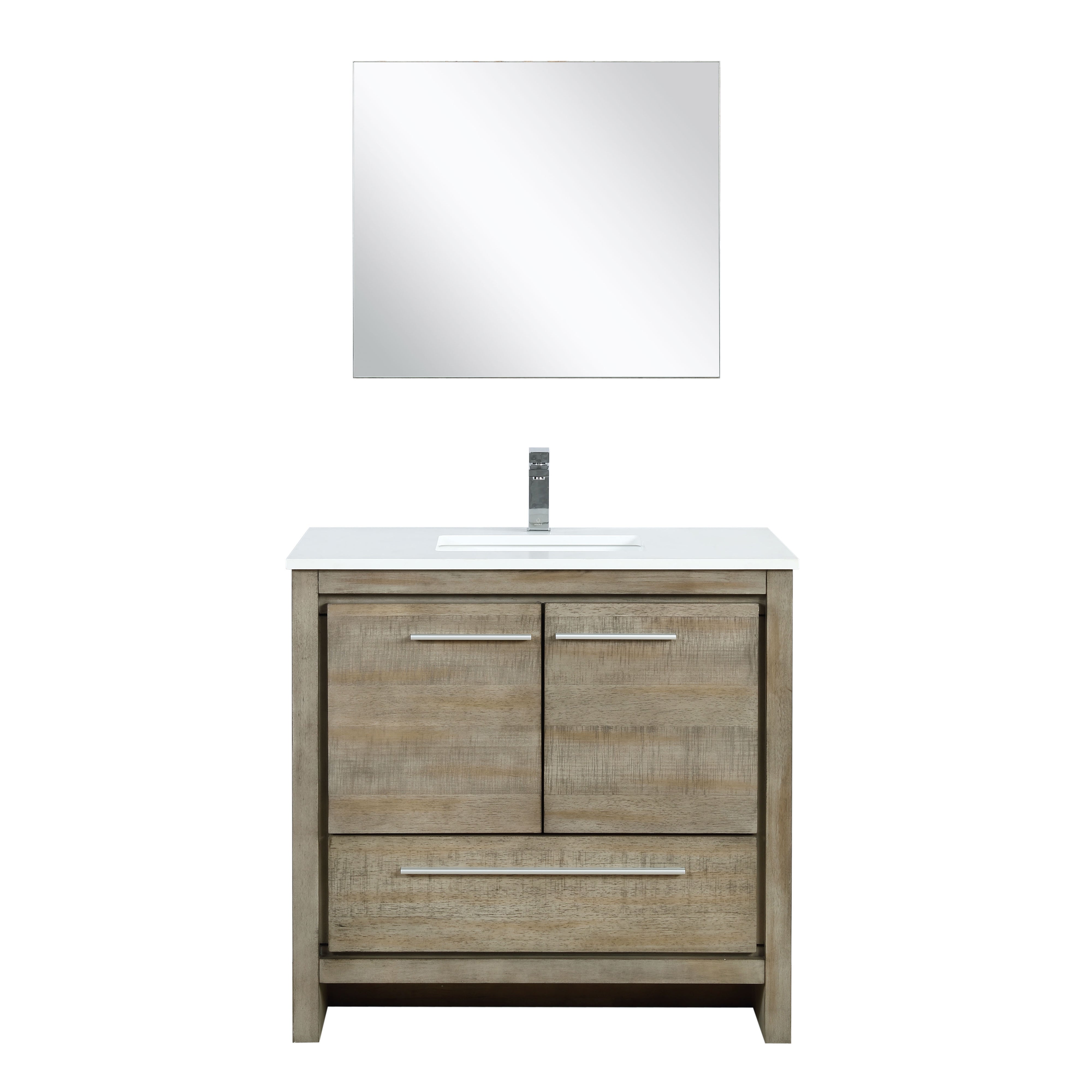 Lafarre 36 in W x 20 in D Rustic Acacia Bath Vanity