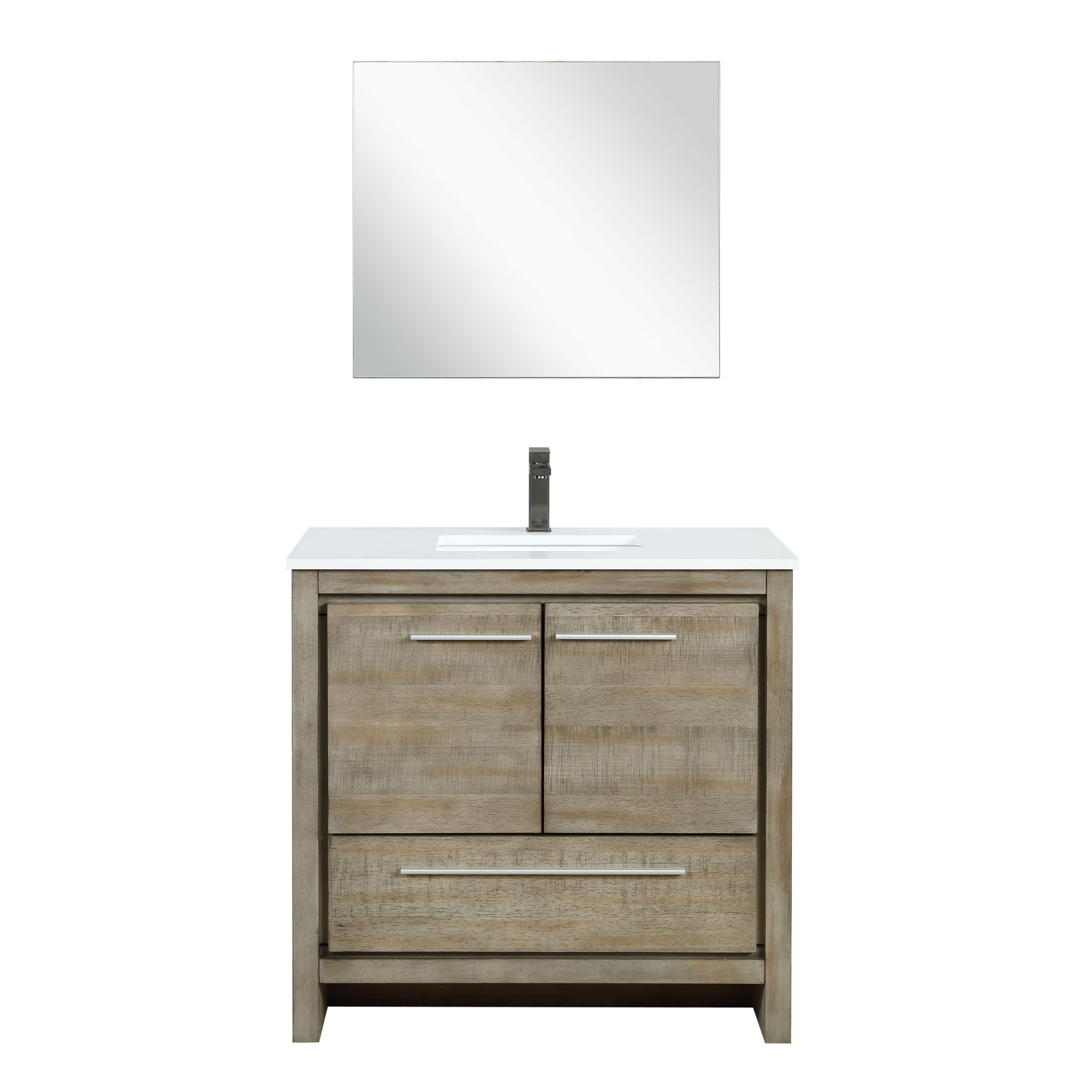 Lafarre 36 in W x 20 in D Rustic Acacia Bath Vanity