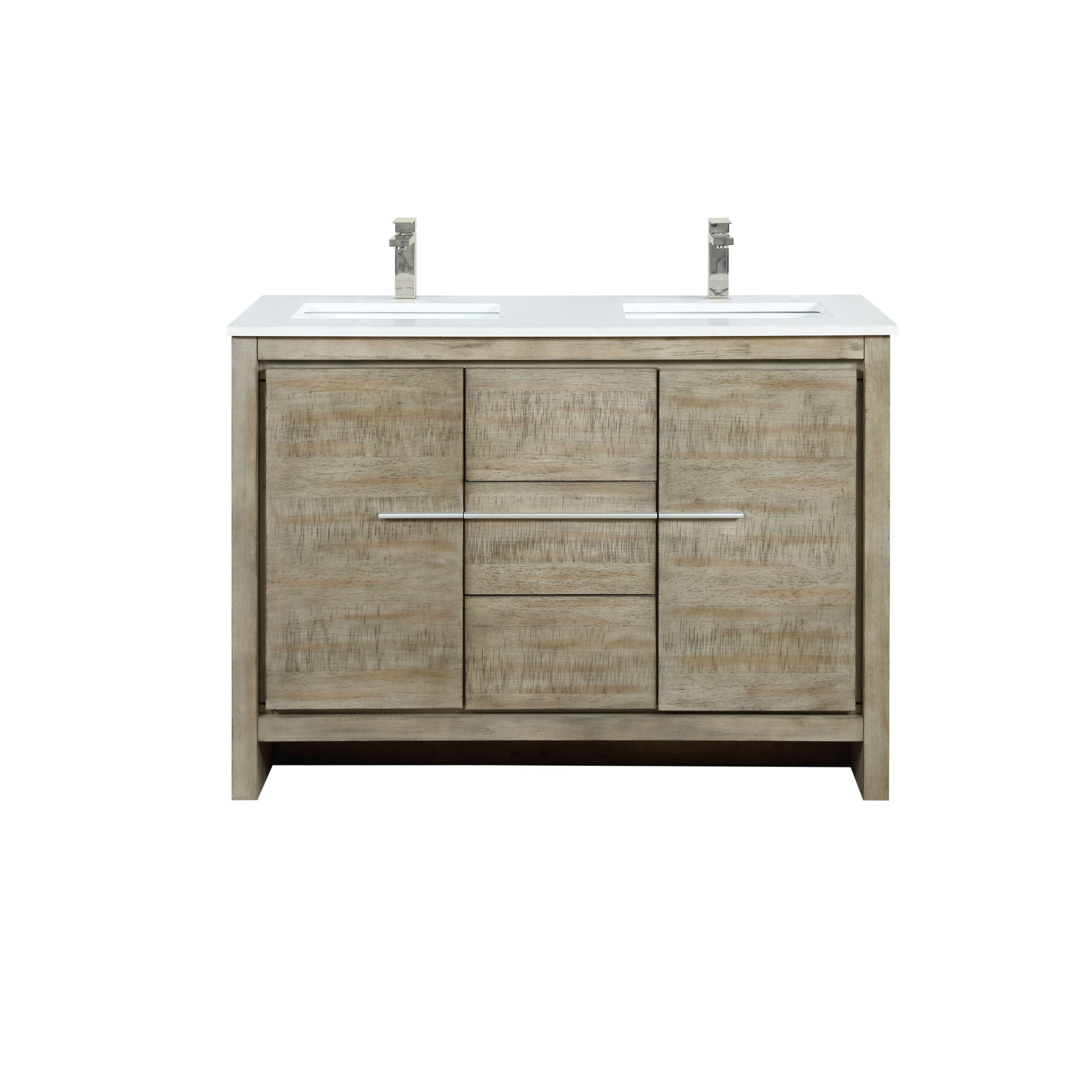 Lafarre 48 in W x 20 in D Rustic Acacia Double Bath Vanity