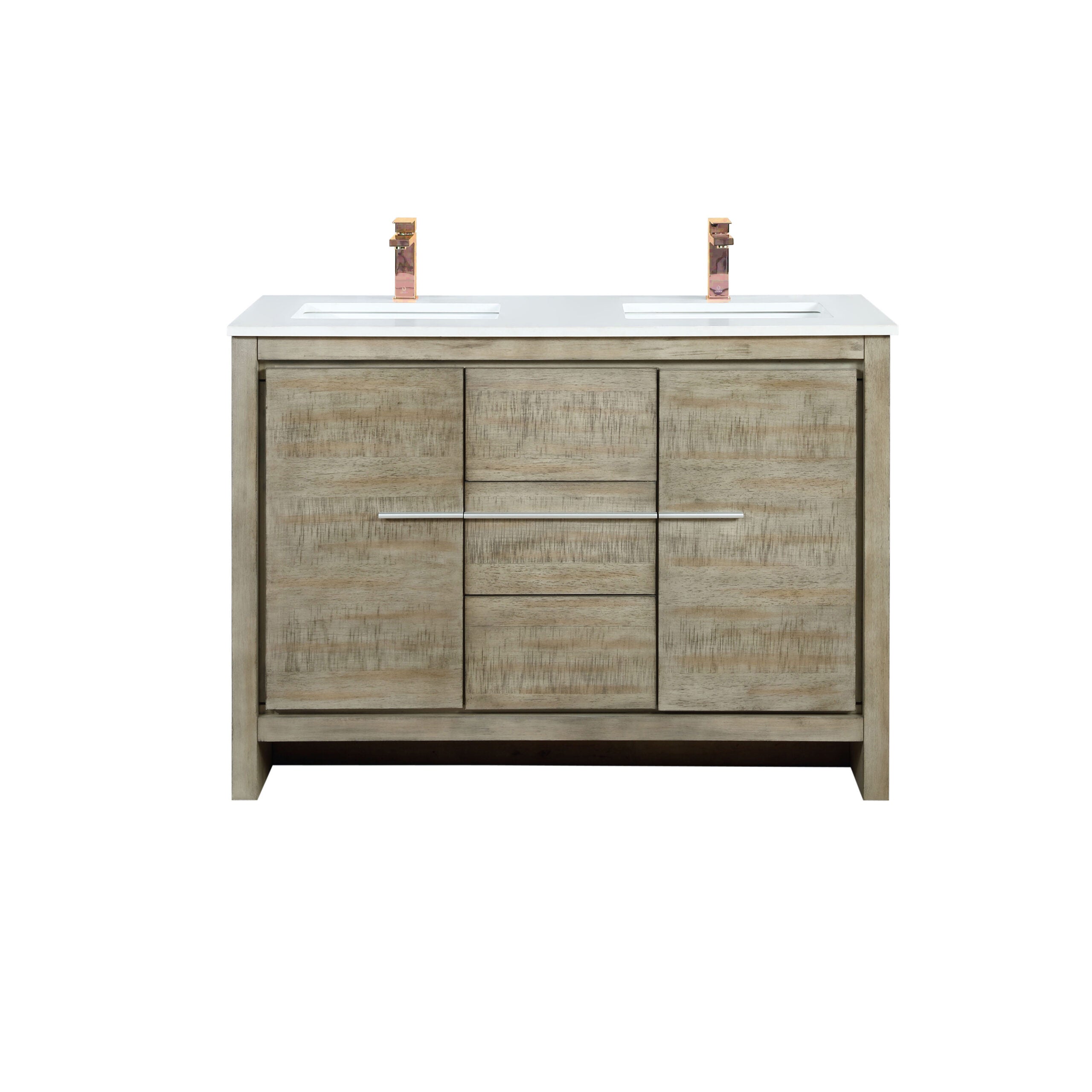 Lafarre 48 in W x 20 in D Rustic Acacia Double Bath Vanity