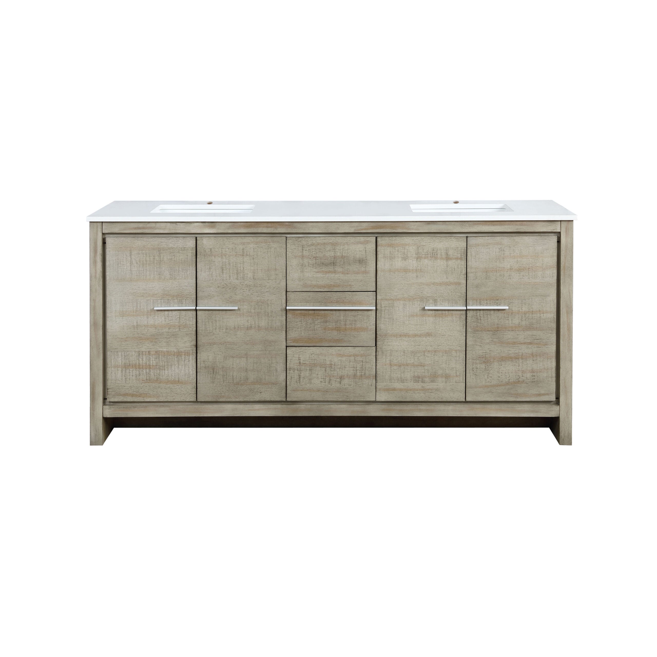 Lafarre 72 in W x 20 in D Rustic Acacia Double Bath Vanity