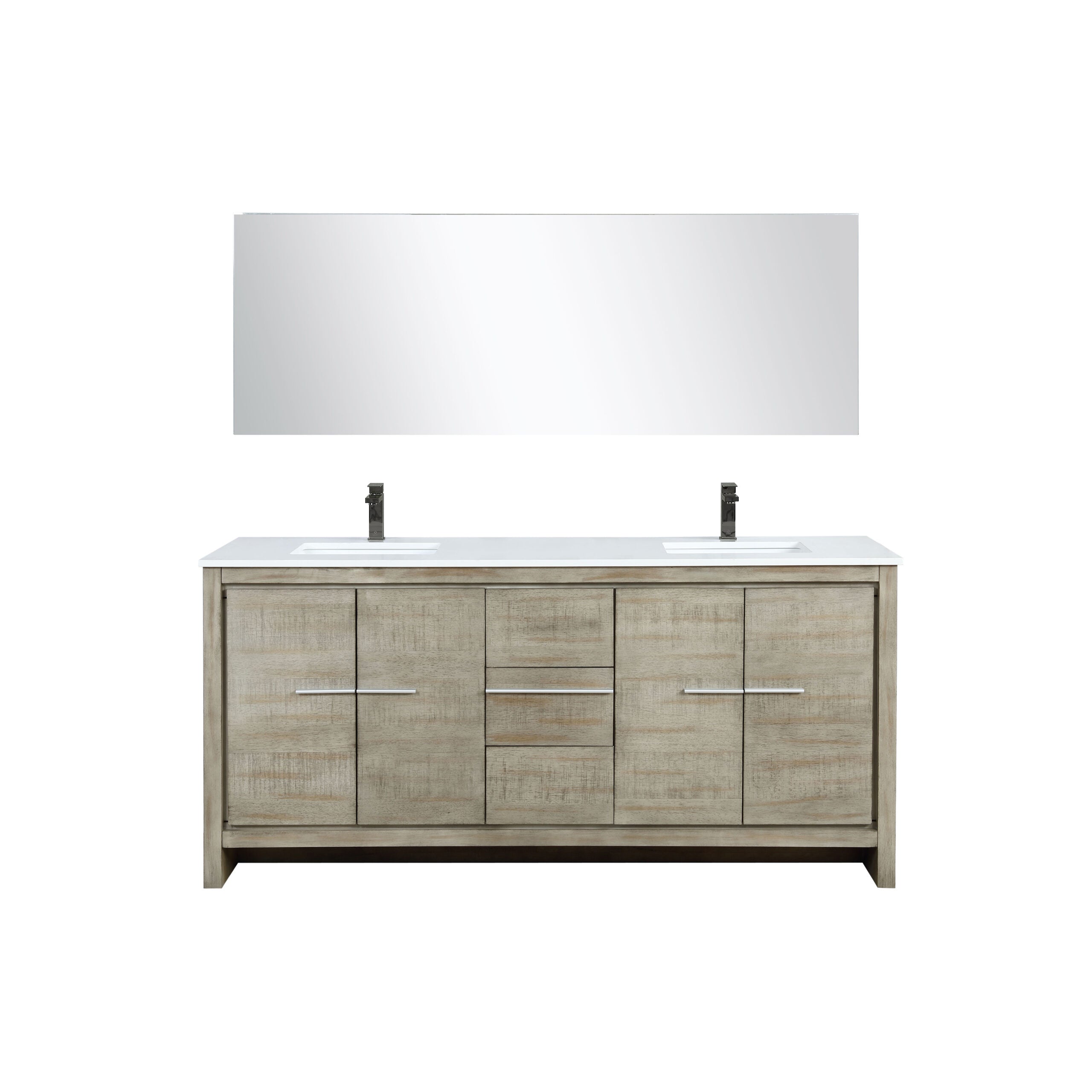Lafarre 72 in W x 20 in D Rustic Acacia Double Bath Vanity