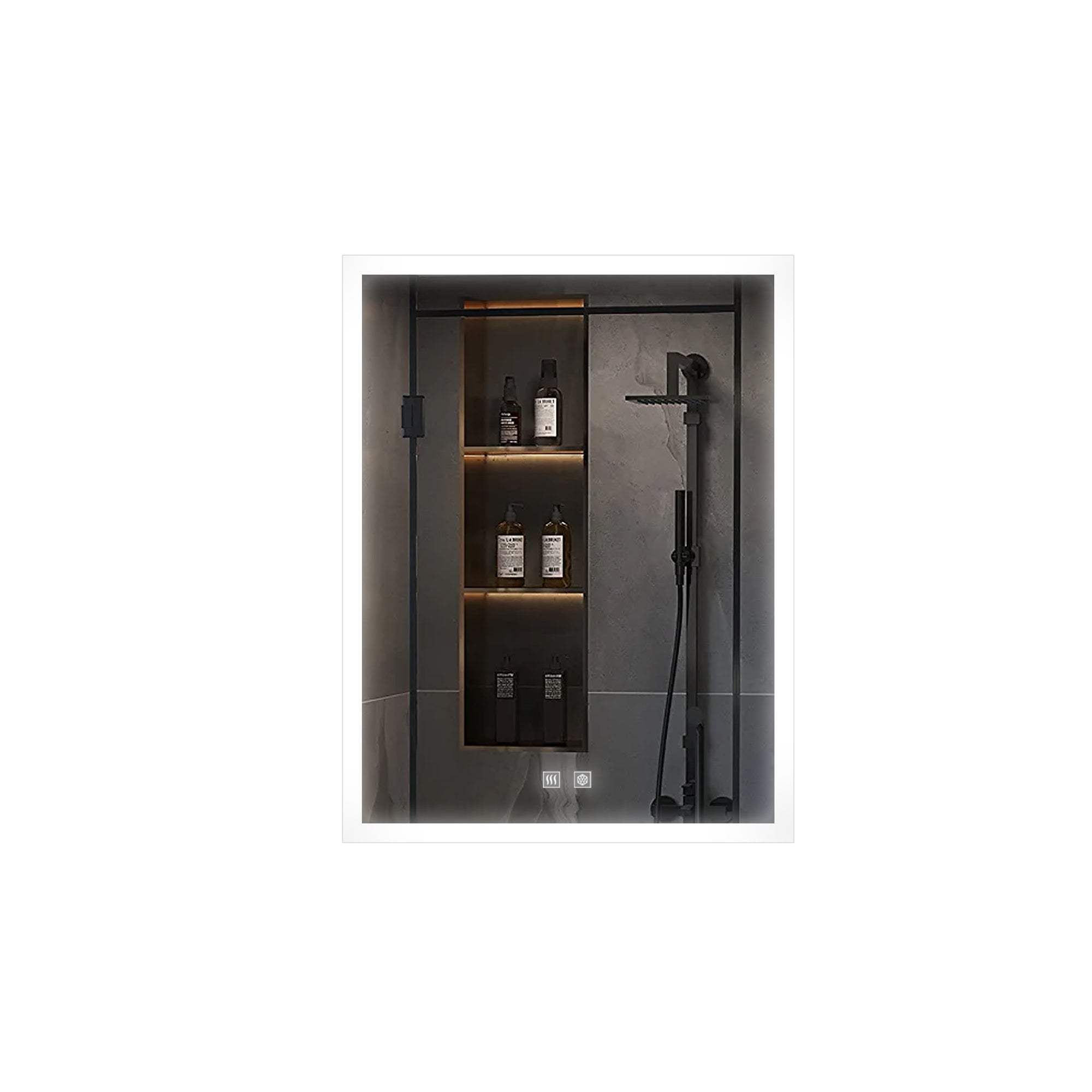 Aurorium 24 in. W x 28 in. H LED Bathroom Vanity Mirror