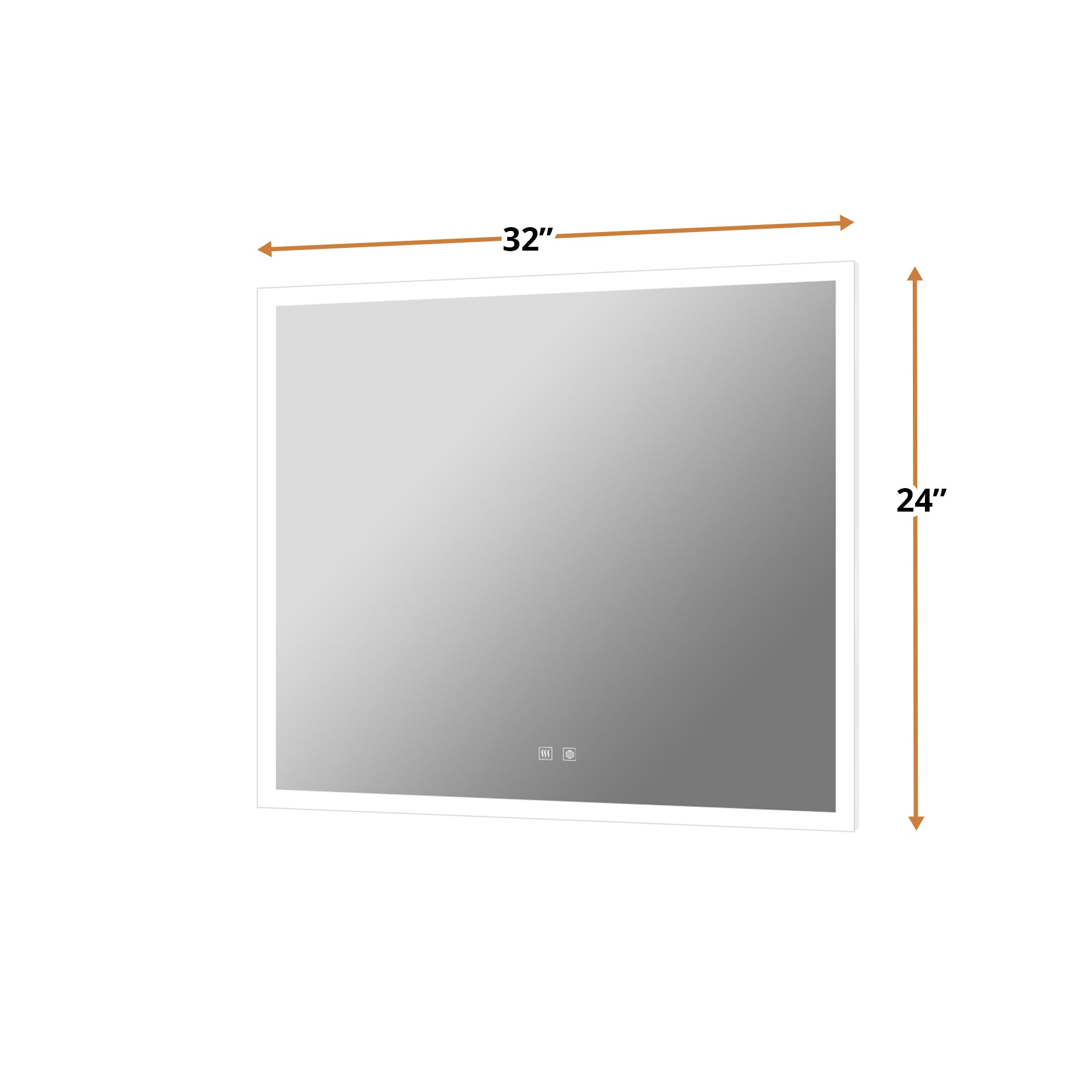 Aurorium 30 in. W x 28 in. H LED Bathroom Vanity Mirror
