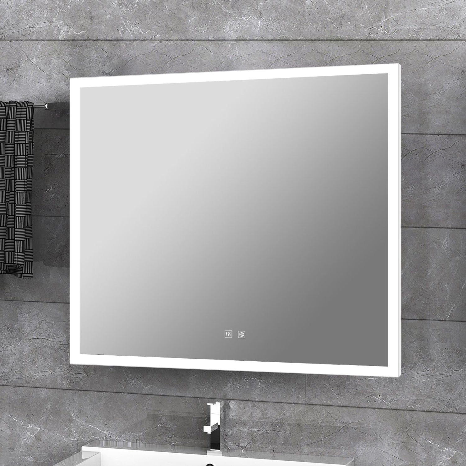 Aurorium 30 in. W x 28 in. H LED Bathroom Vanity Mirror