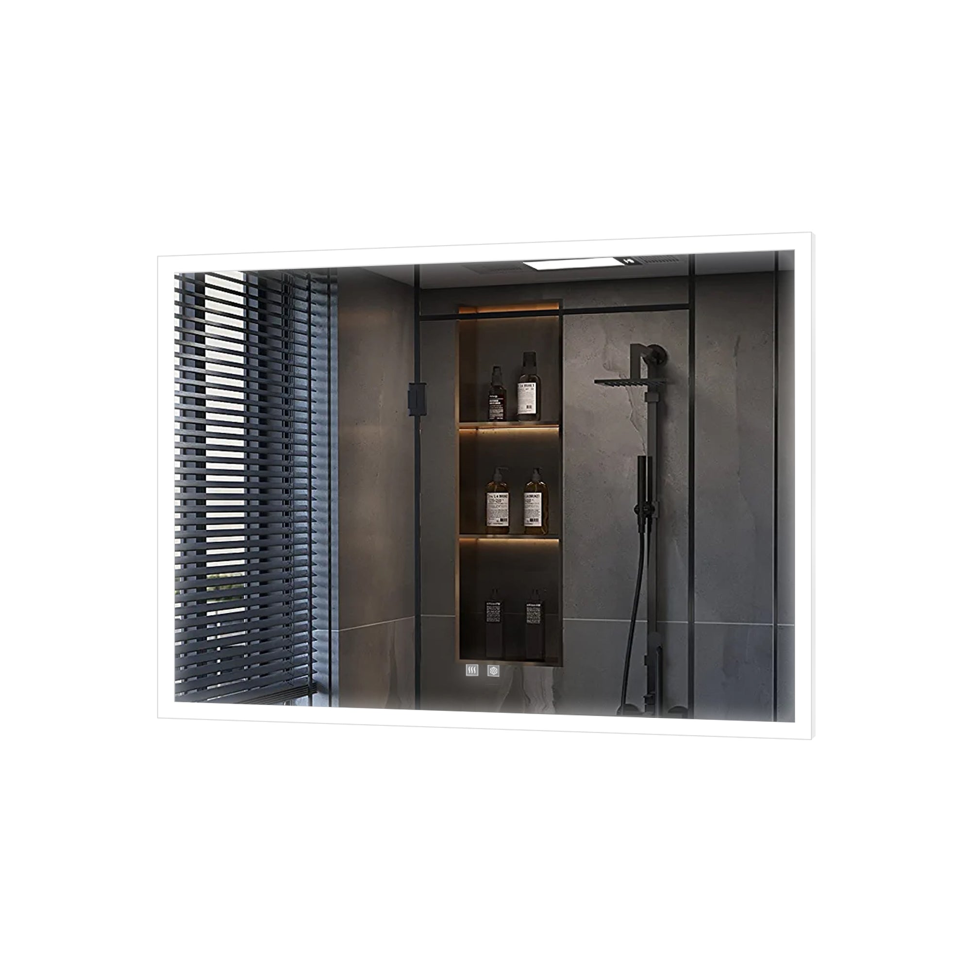 Aurorium 36 in. W x 28 in. H LED Bathroom Vanity Mirror