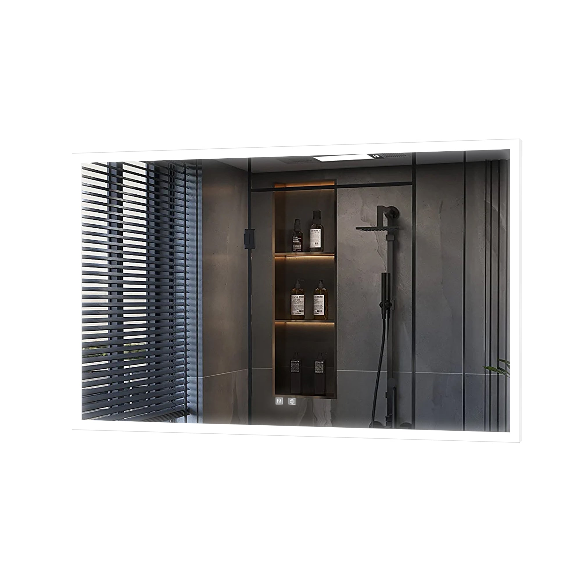 Aurorium 40 in. W x 28 in. H LED Bathroom Vanity Mirror