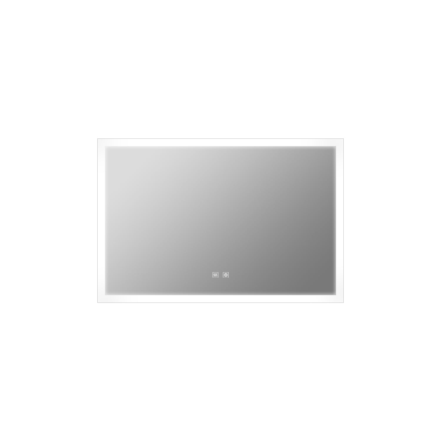 Aurorium 48" x 32" LED Bathroom Vanity Mirror with Defogger – LLMAU4832