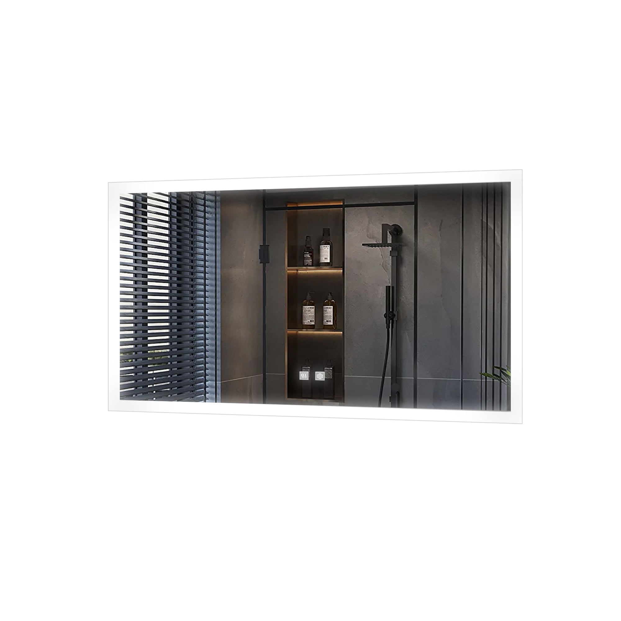 Aurorium 72 in. W x 36 in. H LED Bathroom Vanity Mirror