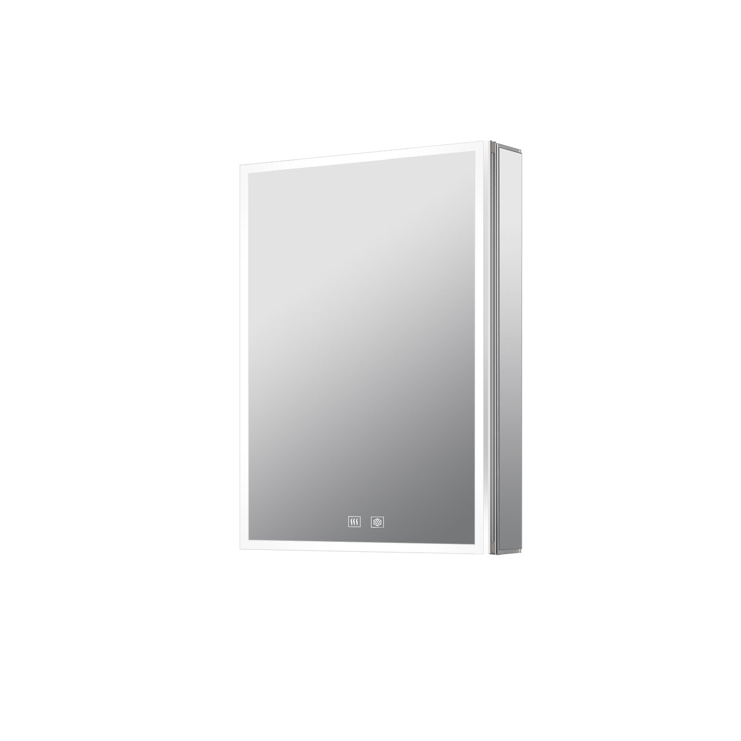 Mesa 20 in W x 28 in H Surface-Mount LED Mirror Medicine Cabinet with Defogger