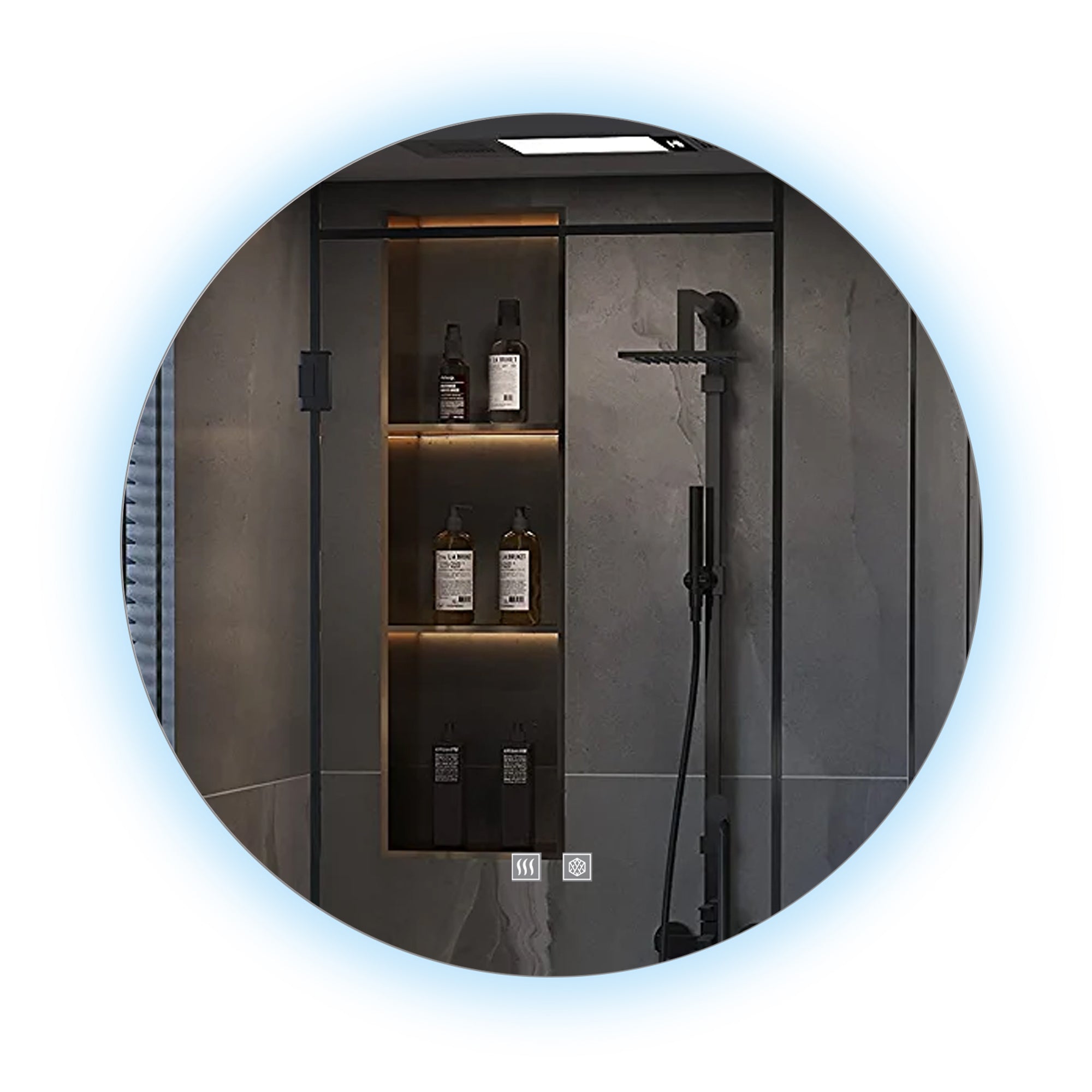 Nordica 90 cm. Diamter Circular LED Bathroom Vanity Mirror