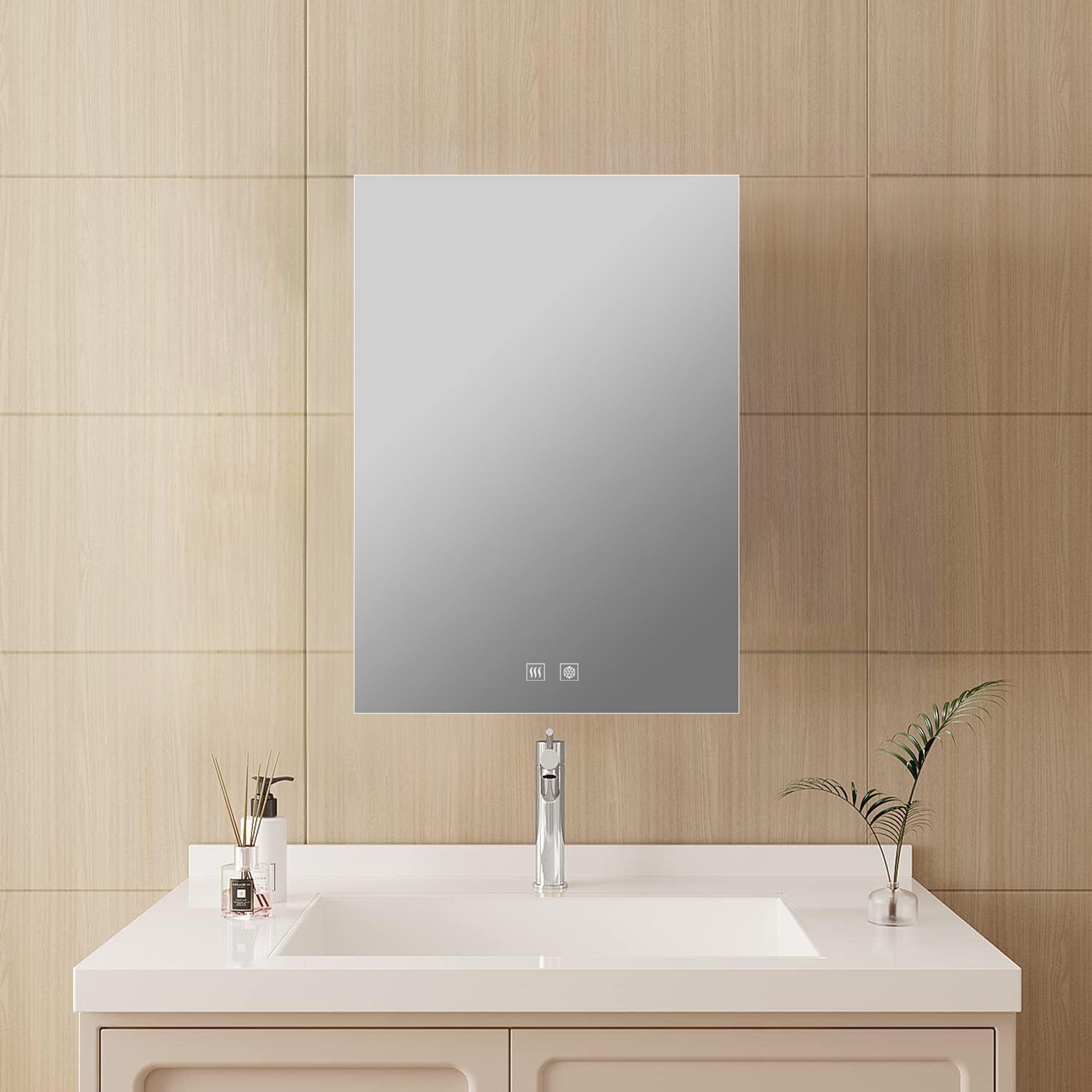 Vellum 20 in. W x 28 in. H LED Bathroom Vanity Mirror