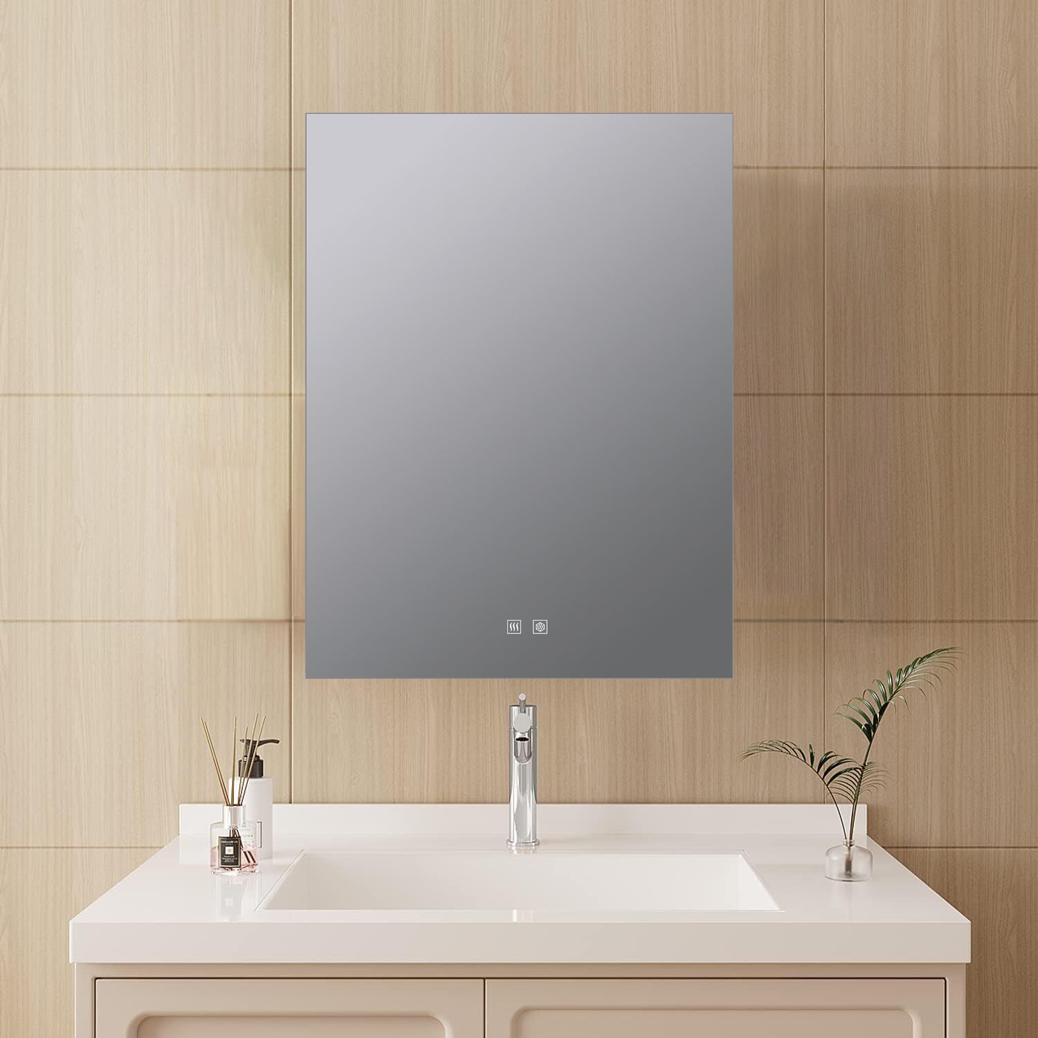 Vellum 30 in. W x 28 in. H LED Bathroom Vanity Mirror