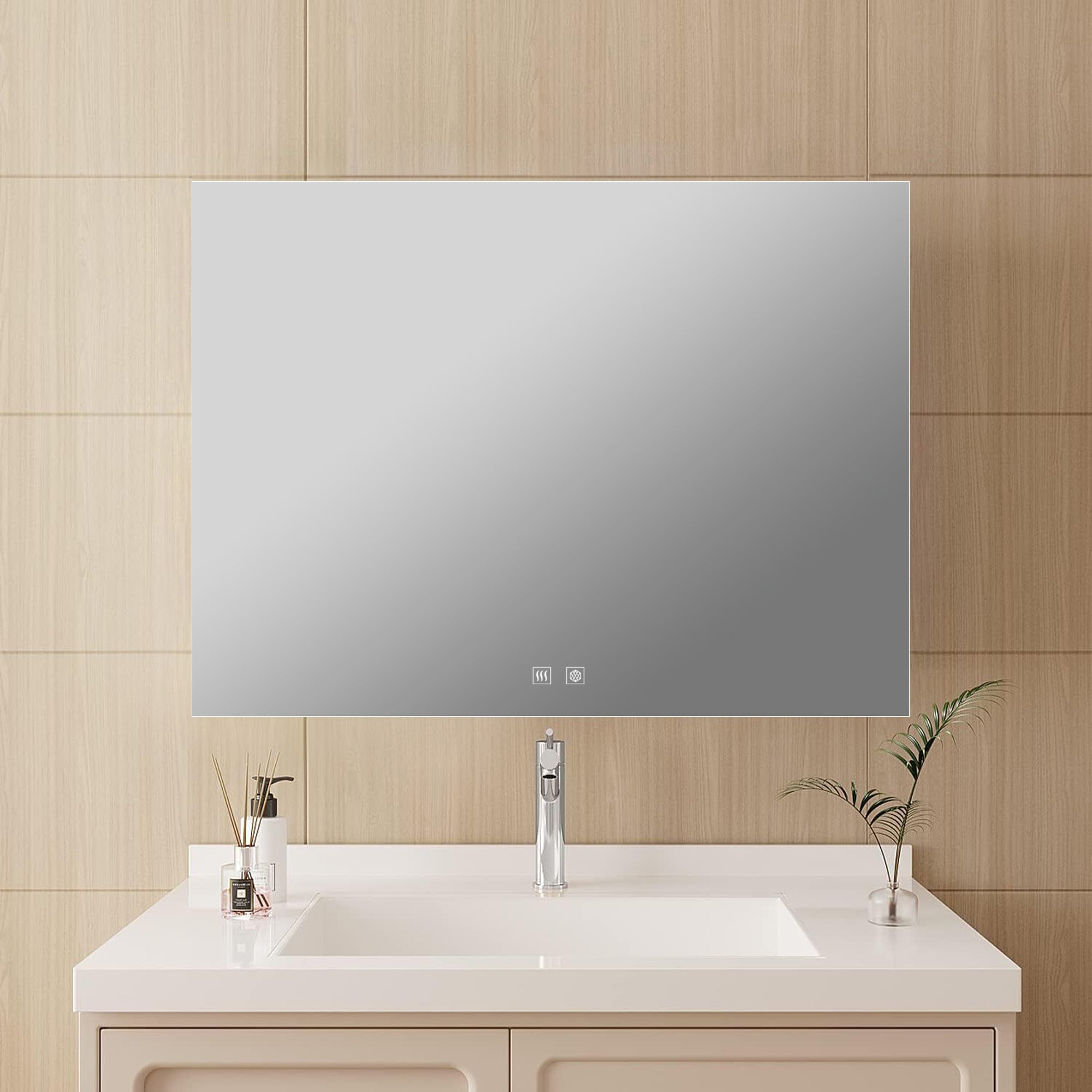 Vellum 36 in. W x 28 in. H LED Bathroom Vanity Mirror