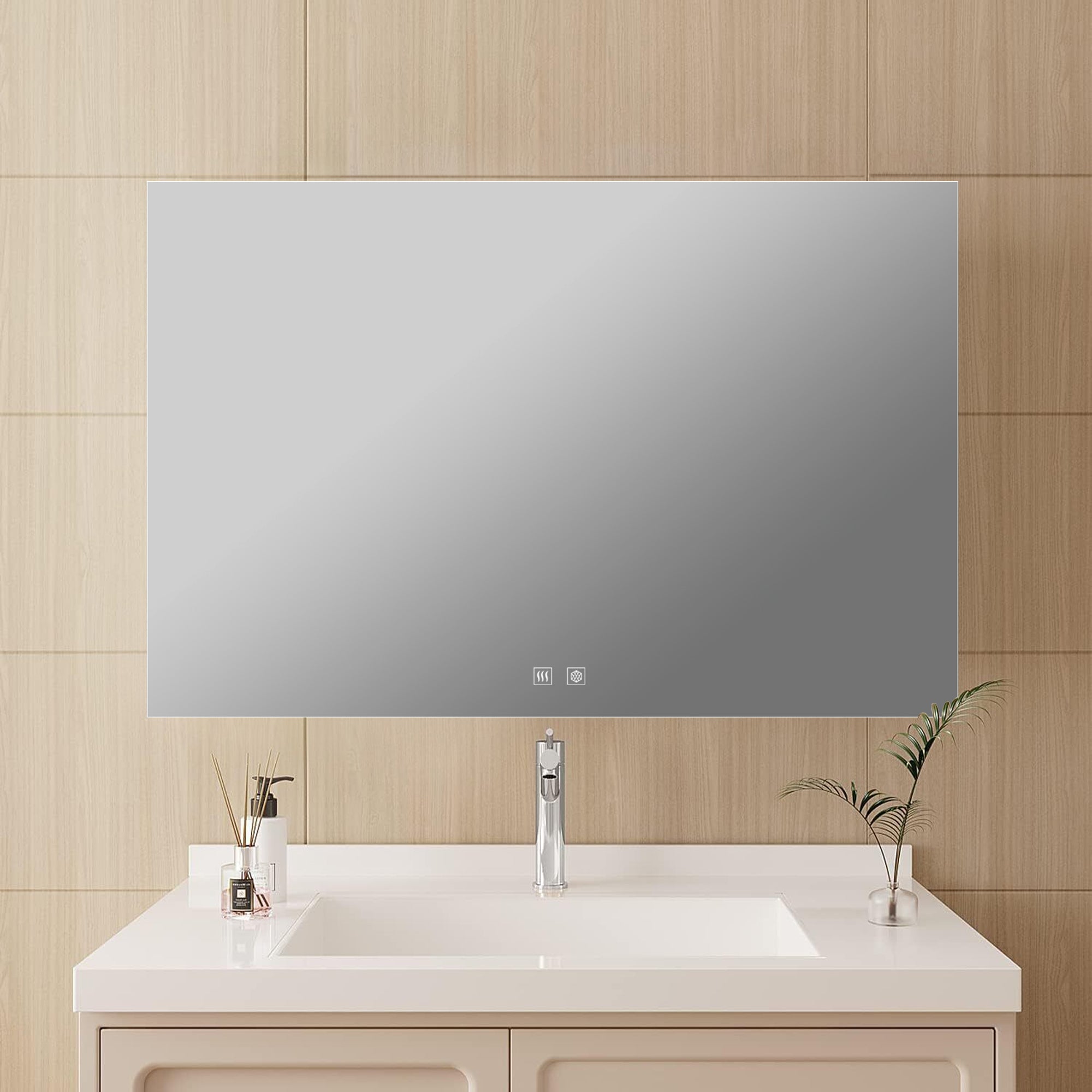 Vellum 40 in. W x 28 in. H LED Bathroom Vanity Mirror