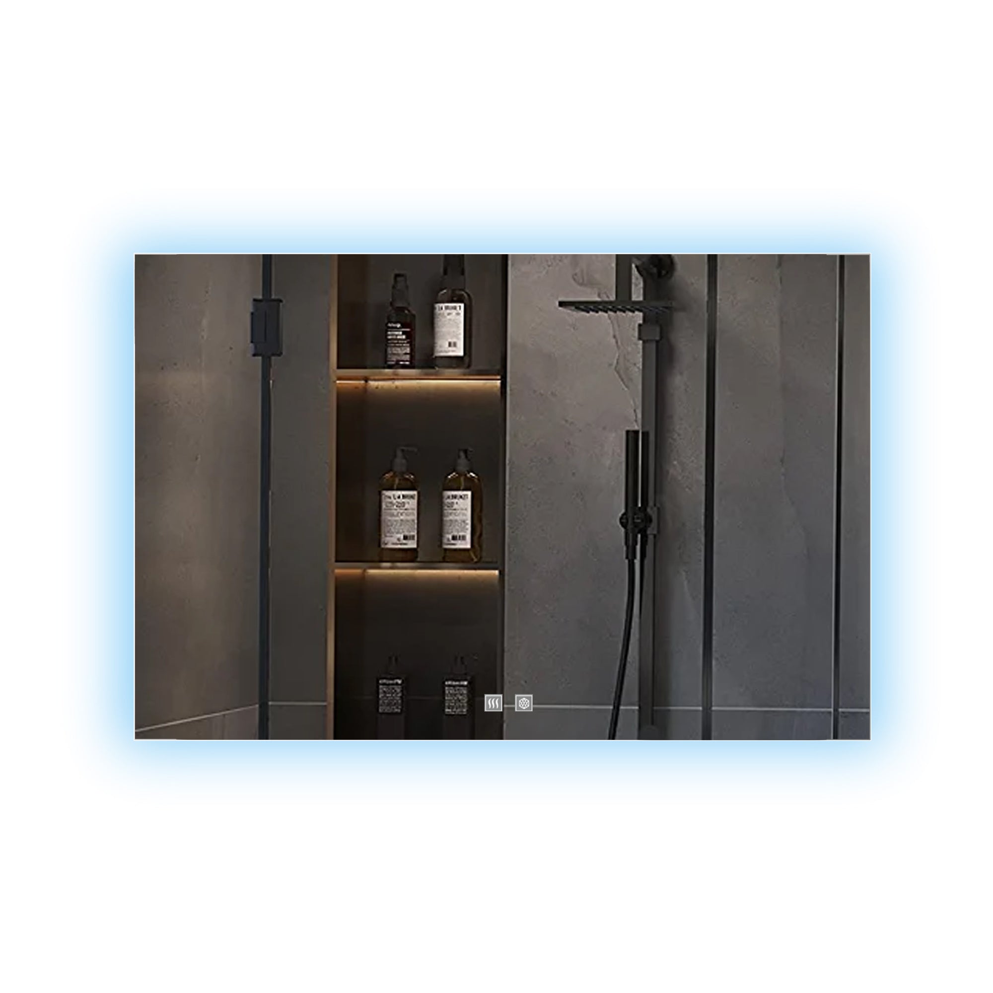 Vellum 40 in. W x 28 in. H LED Bathroom Vanity Mirror