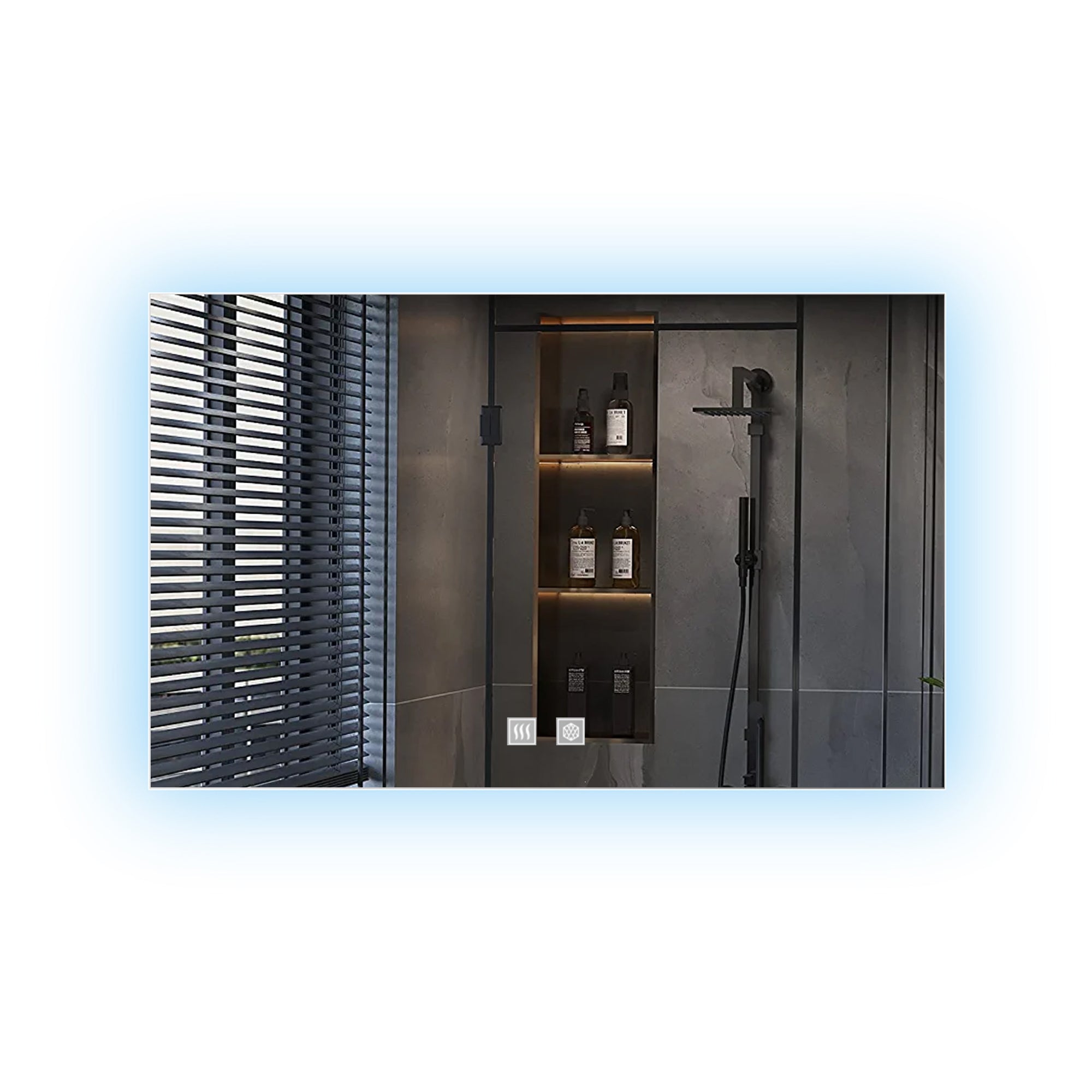 Vellum 48 in. W x 32 in. H LED Bathroom Vanity Mirror