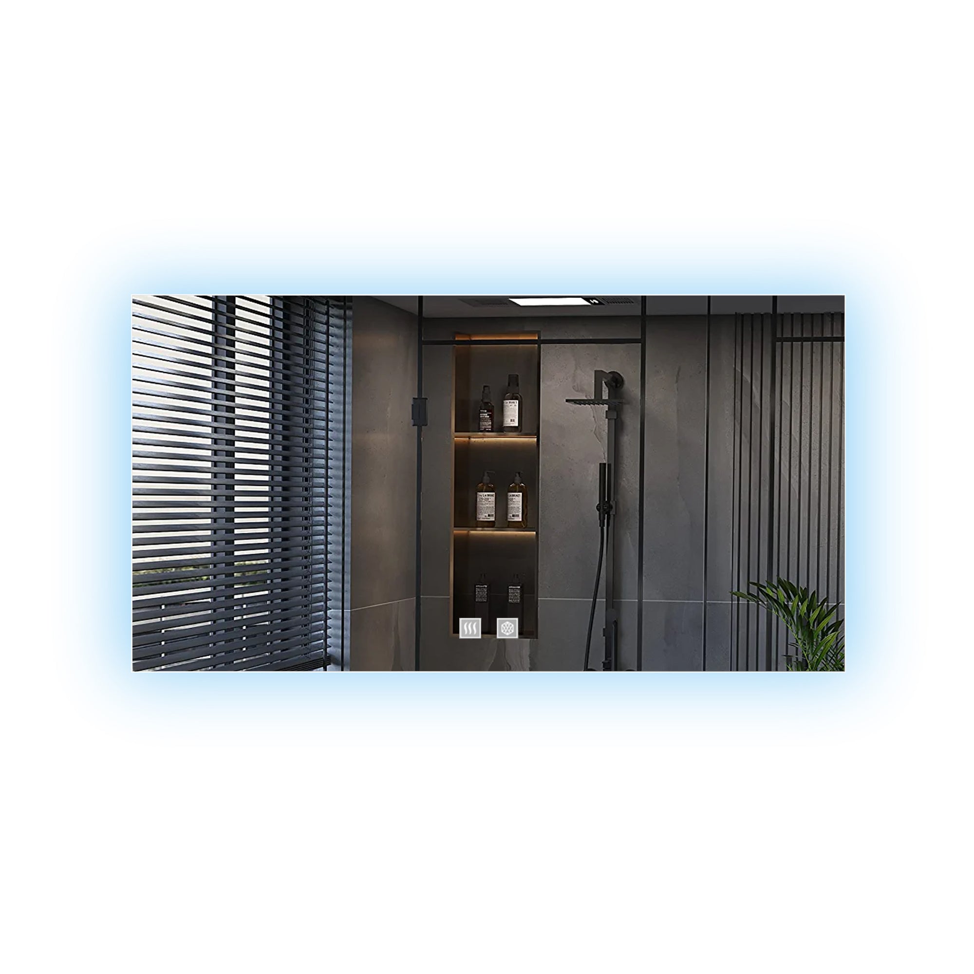 Vellum 60 in. W x 32 in. H LED Bathroom Vanity Mirror