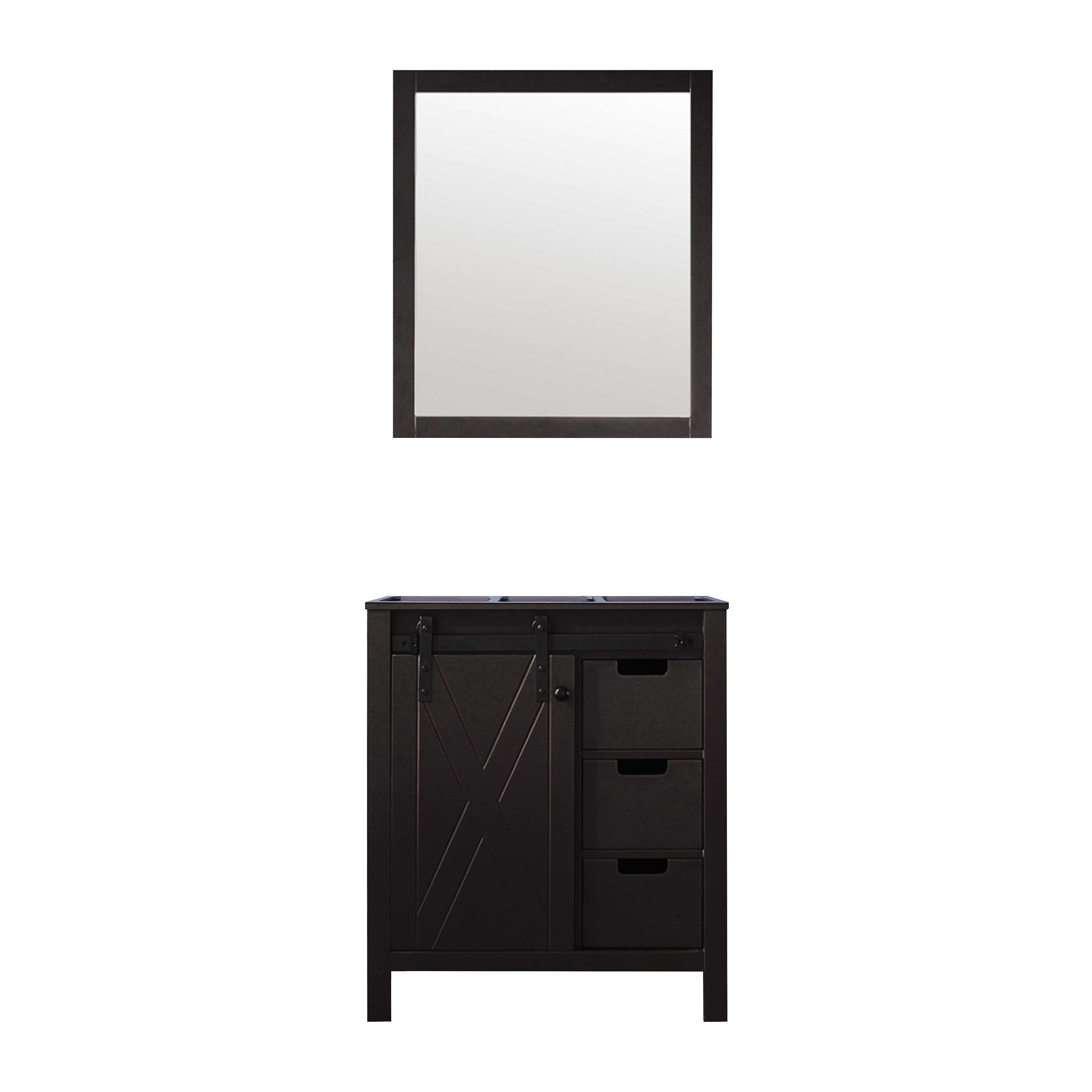 Marsyas 30 in W x 22 in D Brown Bath Vanity
