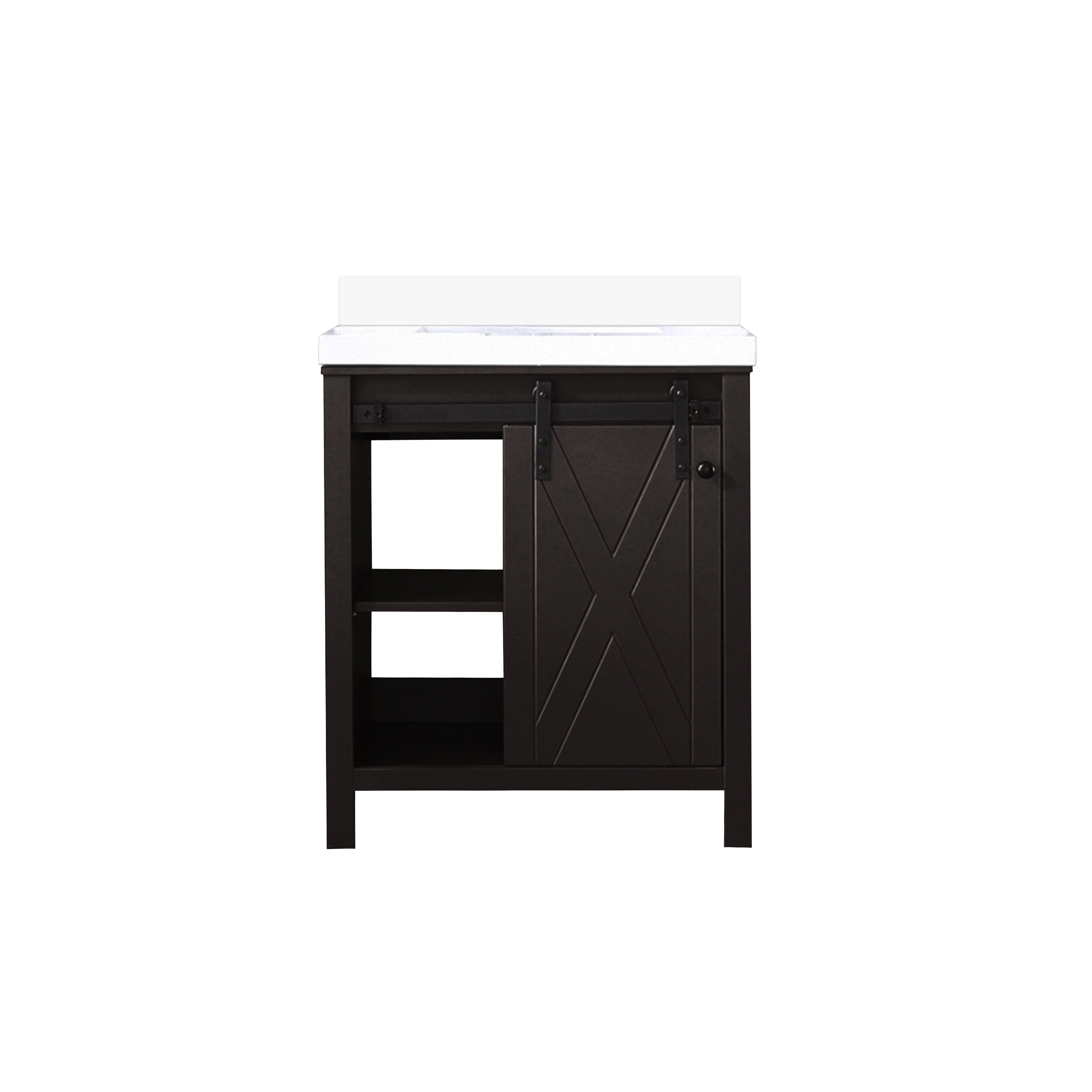 Marsyas 30 in W x 22 in D Brown Bath Vanity