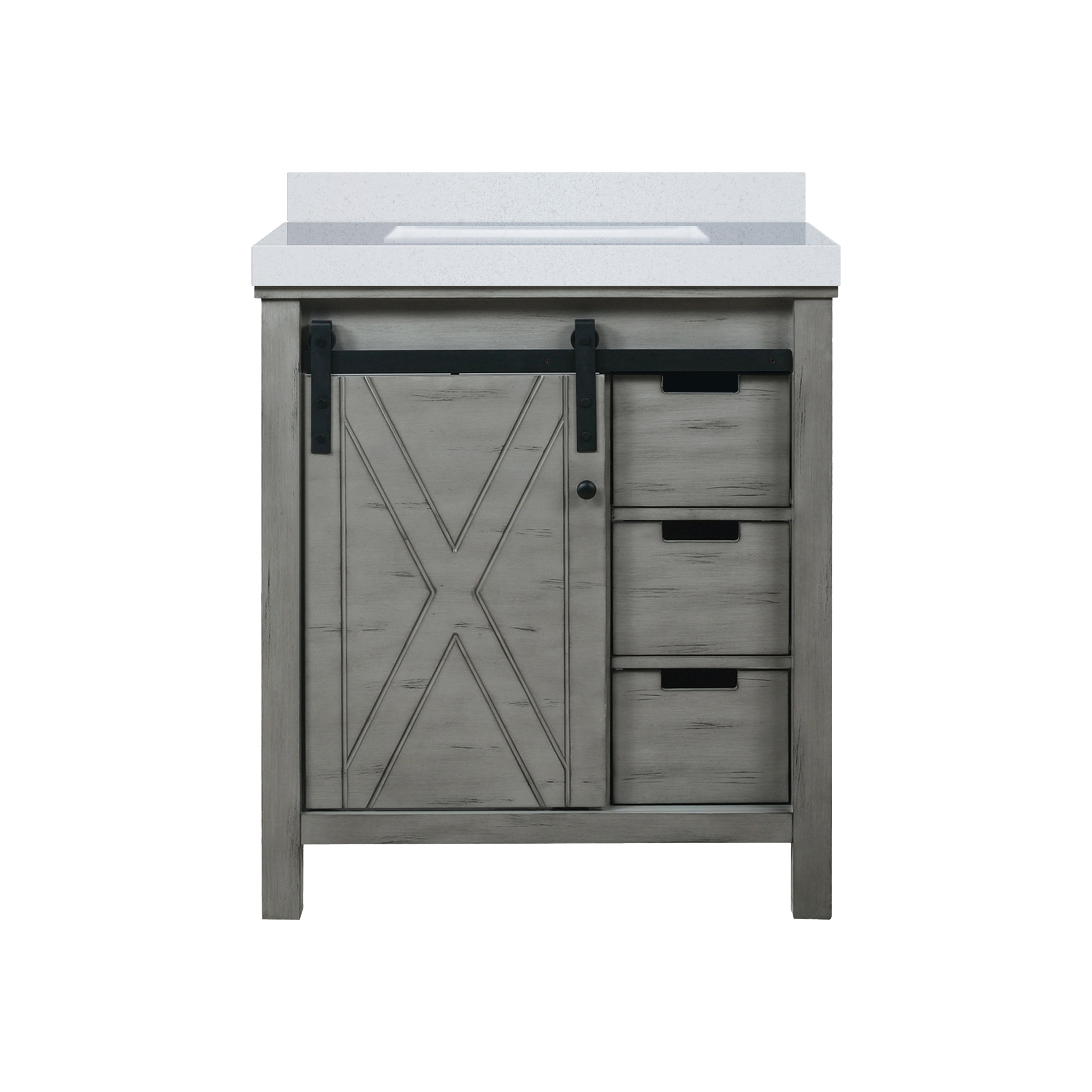 Marsyas 30 in W x 22 in D Ash Grey Bath Vanity