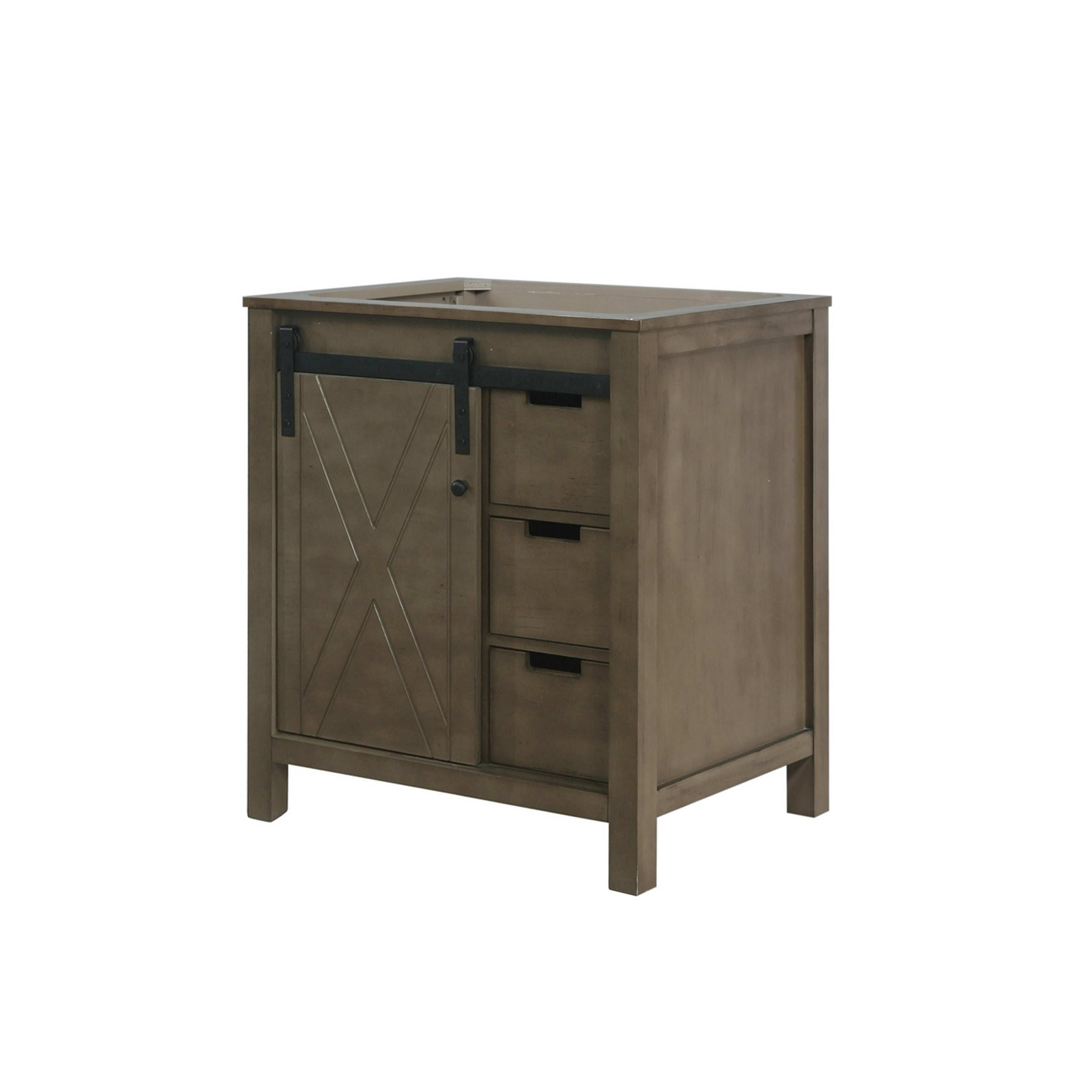 Marsyas 30 in W x 22 in D Rustic Brown Bath Vanity