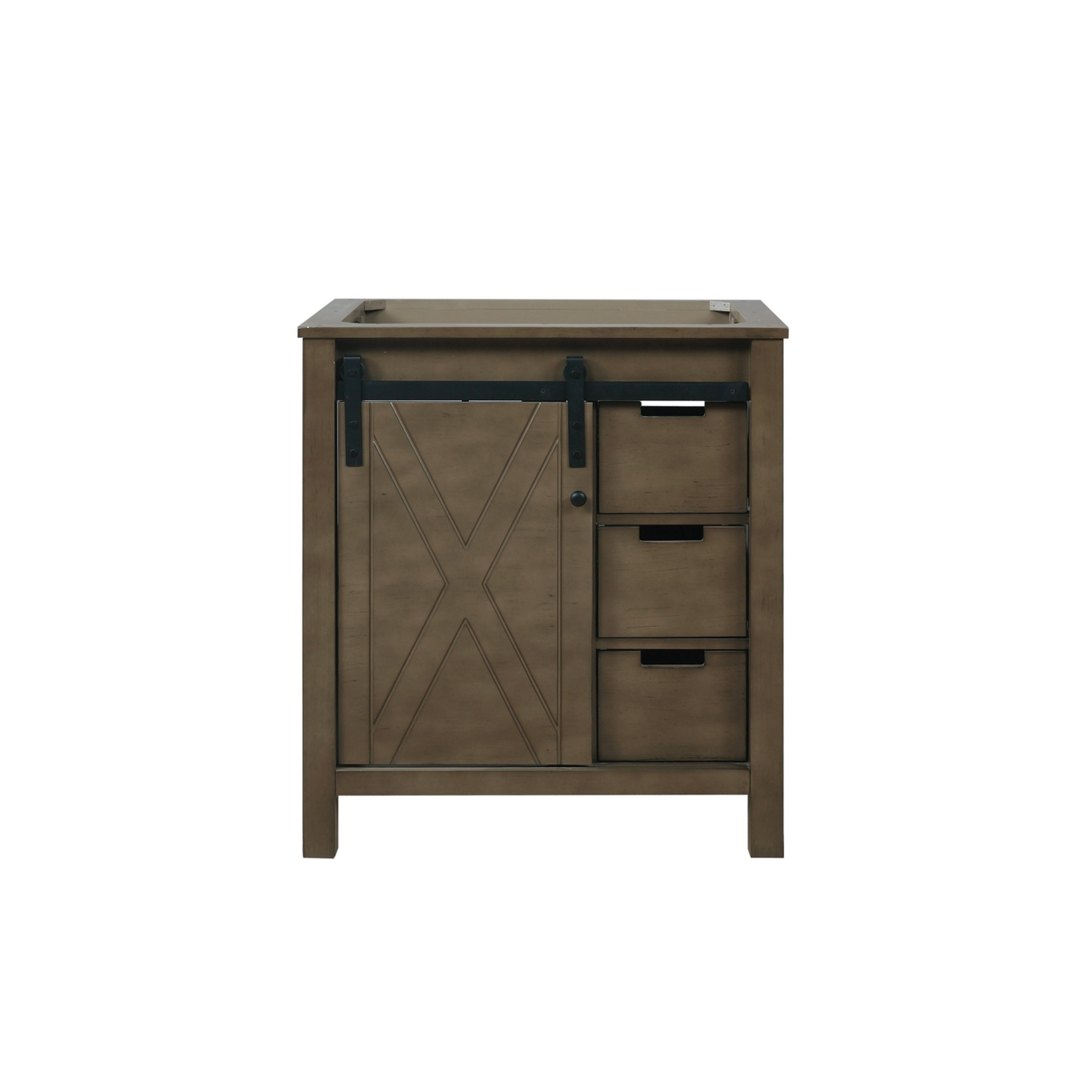 Marsyas 30 in W x 22 in D Rustic Brown Bath Vanity