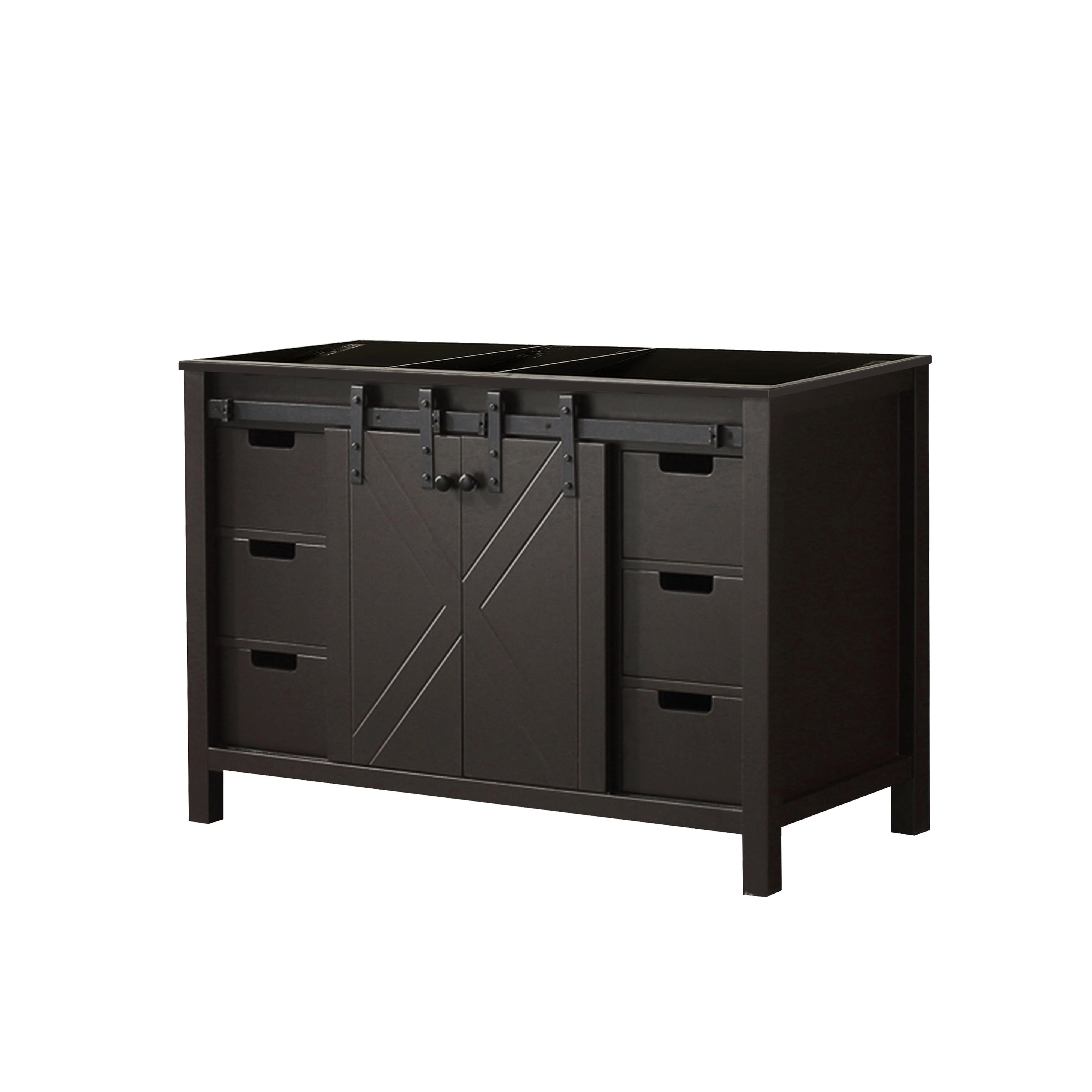 Marsyas 48 in W x 22 in D Brown Bath Vanity