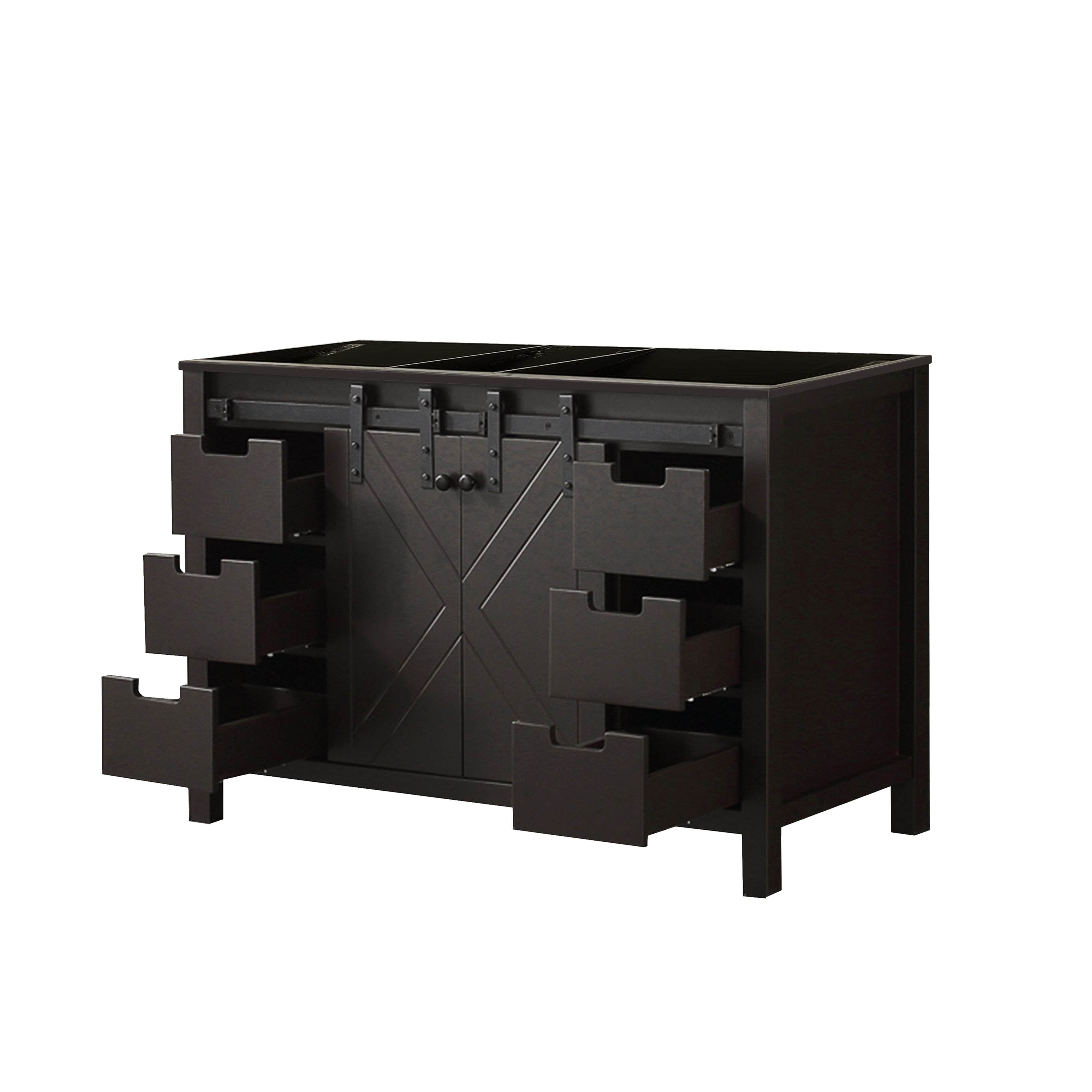 Marsyas 48 in W x 22 in D Brown Bath Vanity