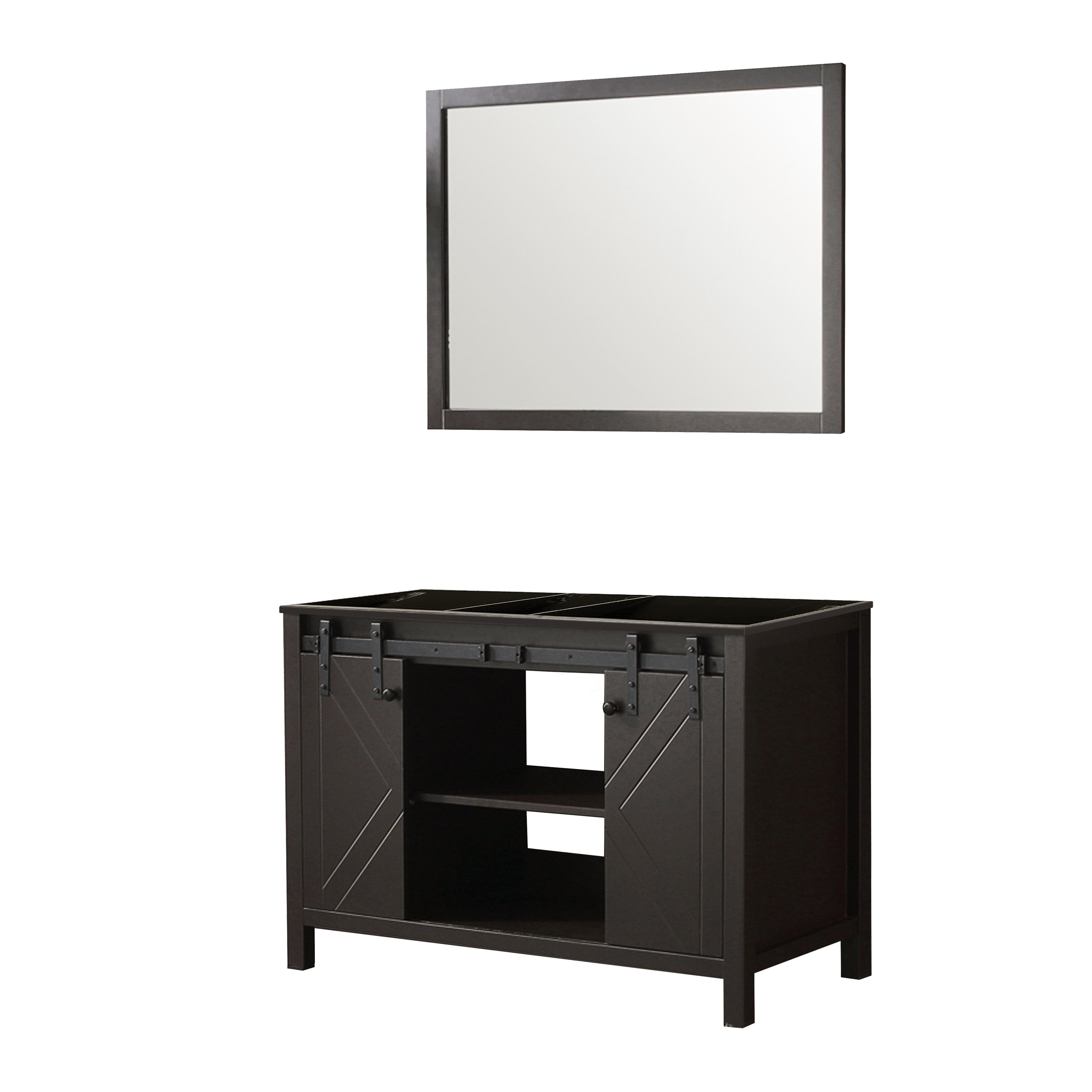 Marsyas 48 in W x 22 in D Brown Bath Vanity
