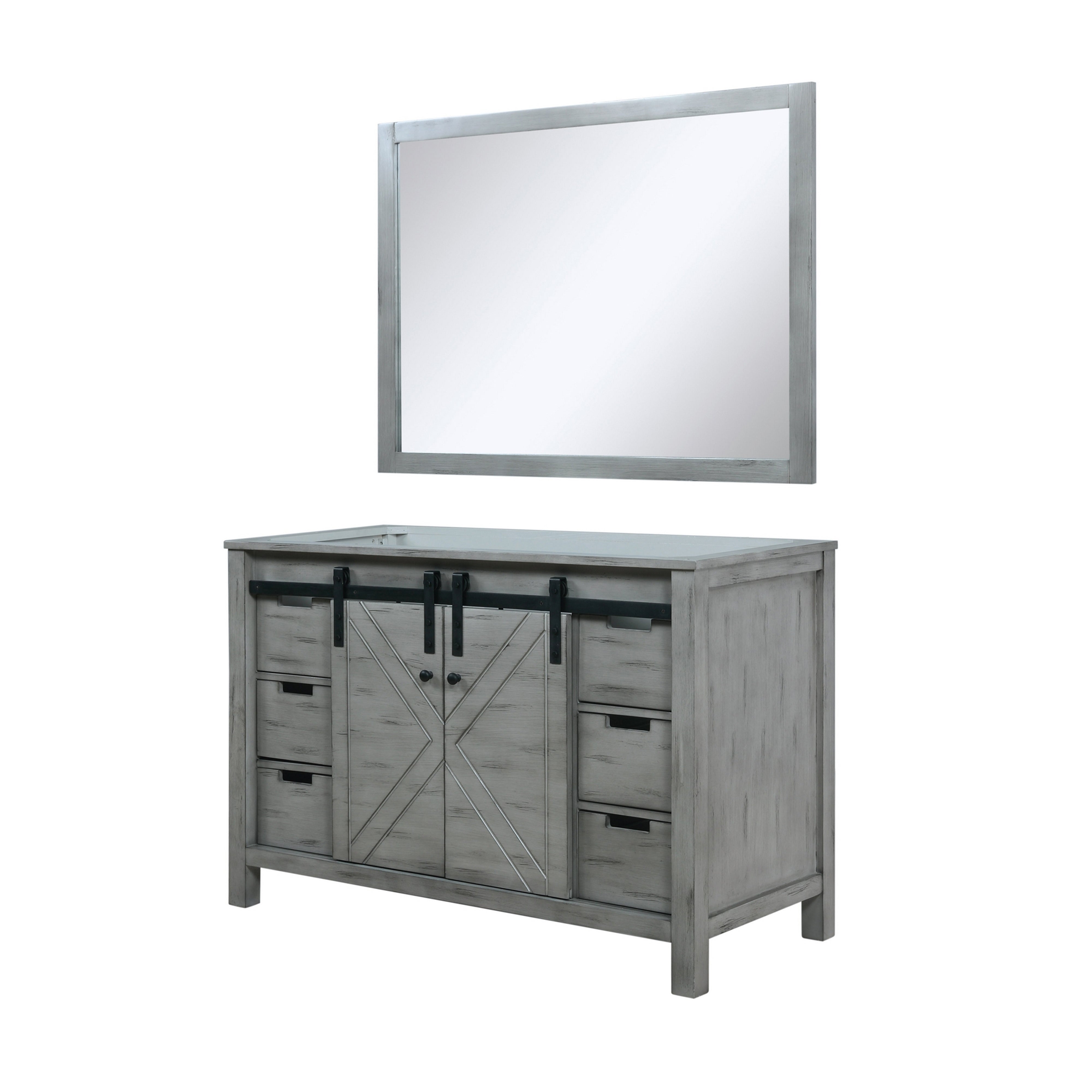 Marsyas 48 in W x 22 in D Ash Grey Bath Vanity