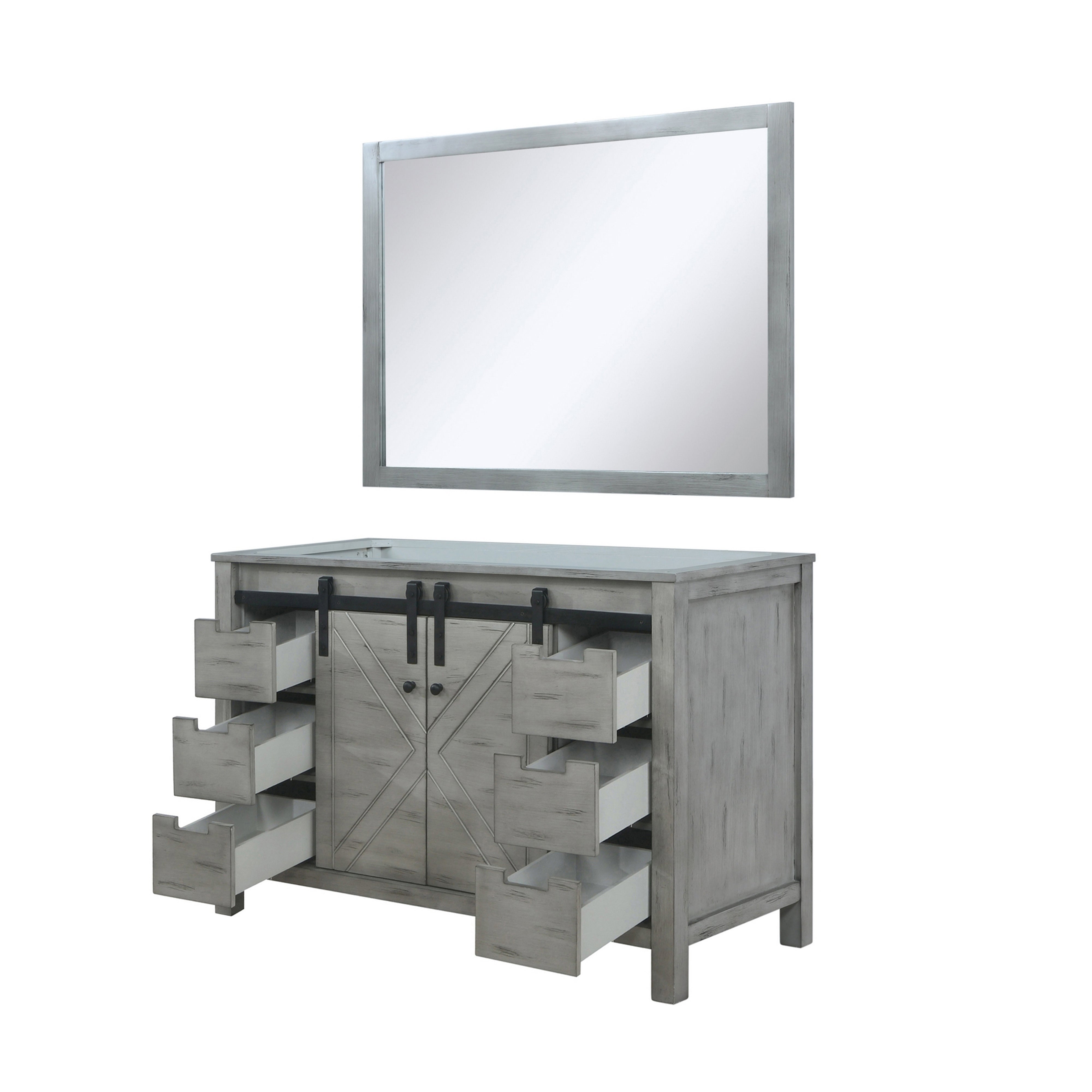 Marsyas 48 in W x 22 in D Ash Grey Bath Vanity