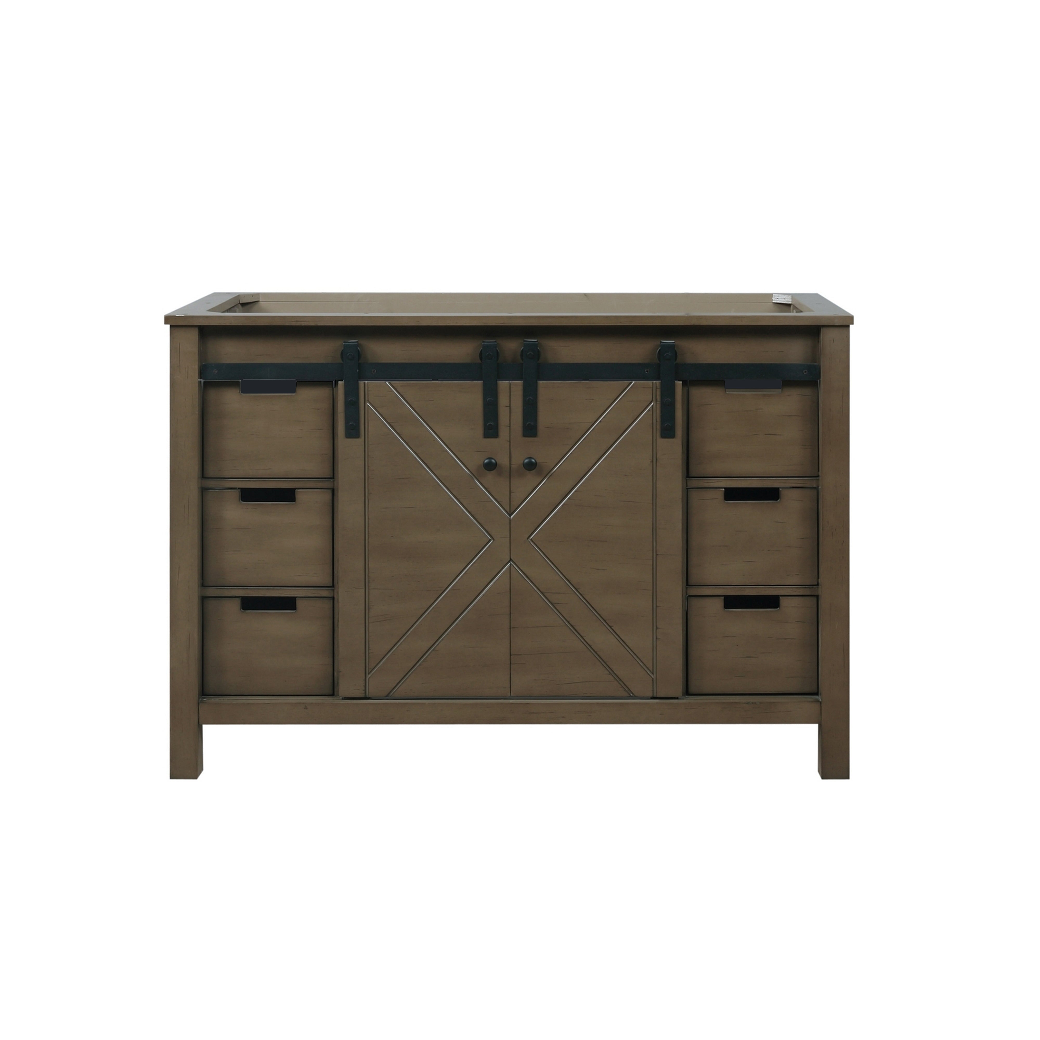 Marsyas 48 in W x 22 in D Rustic Brown Bath Vanity