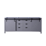 Marsyas 80 in W x 22 in D Dark Grey Double Bath Vanity