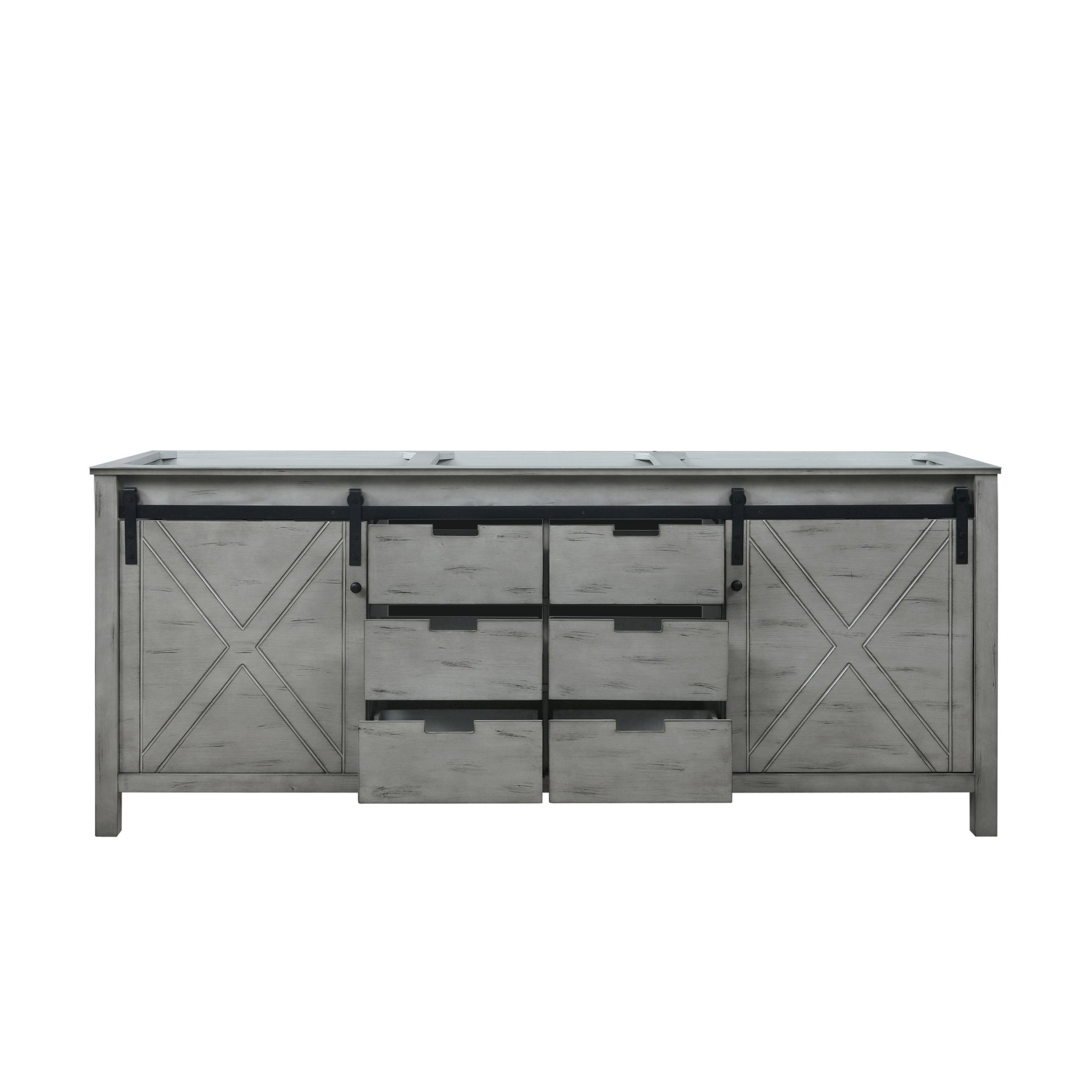Marsyas 80 in W x 22 in D Ash Grey Double Bath Vanity