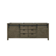 Marsyas 80 in W x 22 in D Rustic Brown Double Bath Vanity