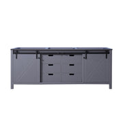 Marsyas 84 in W x 22 in D Dark Grey Double Bath Vanity