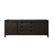 Marsyas 84 in W x 22 in D Brown Double Bath Vanity