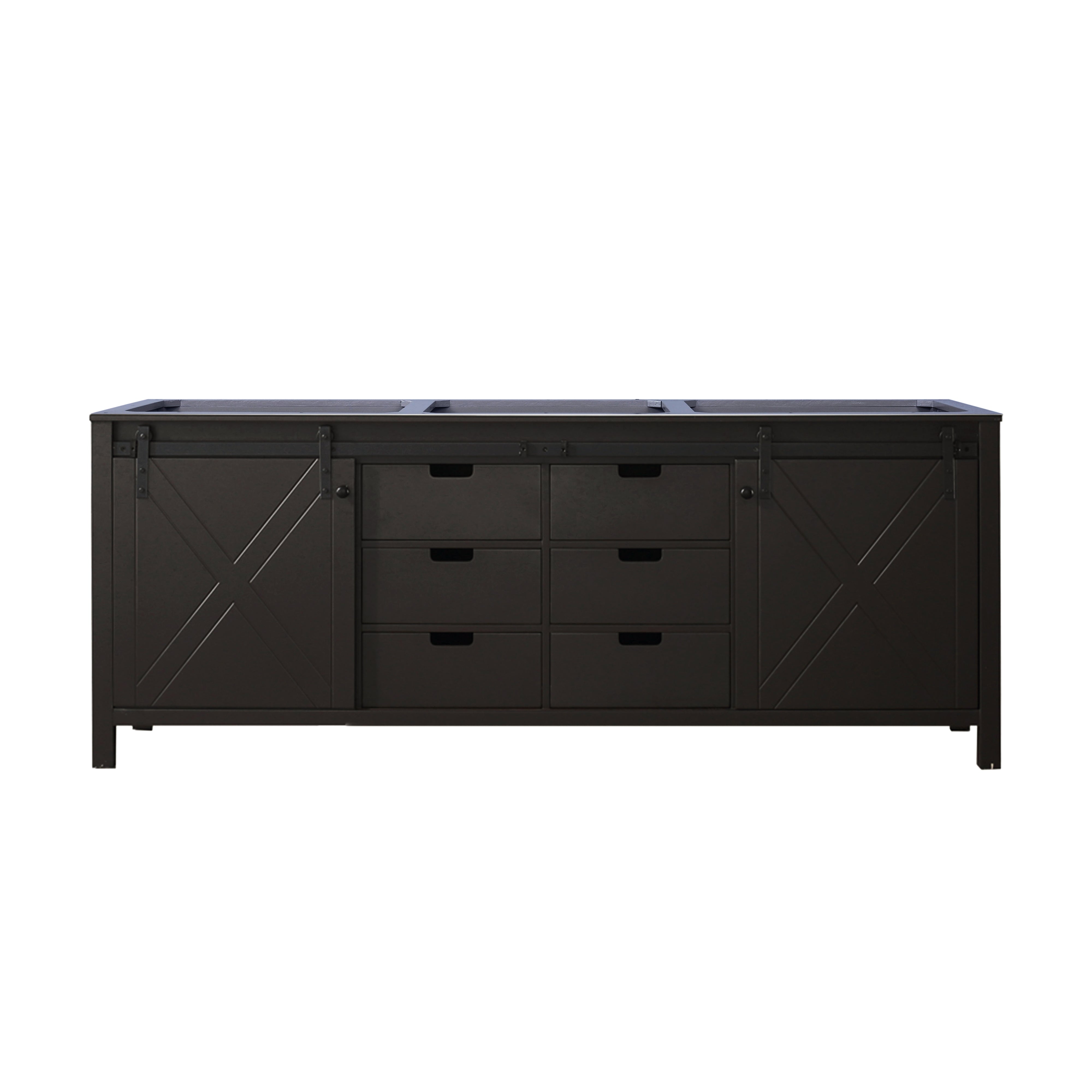Marsyas 84 in W x 22 in D Brown Double Bath Vanity